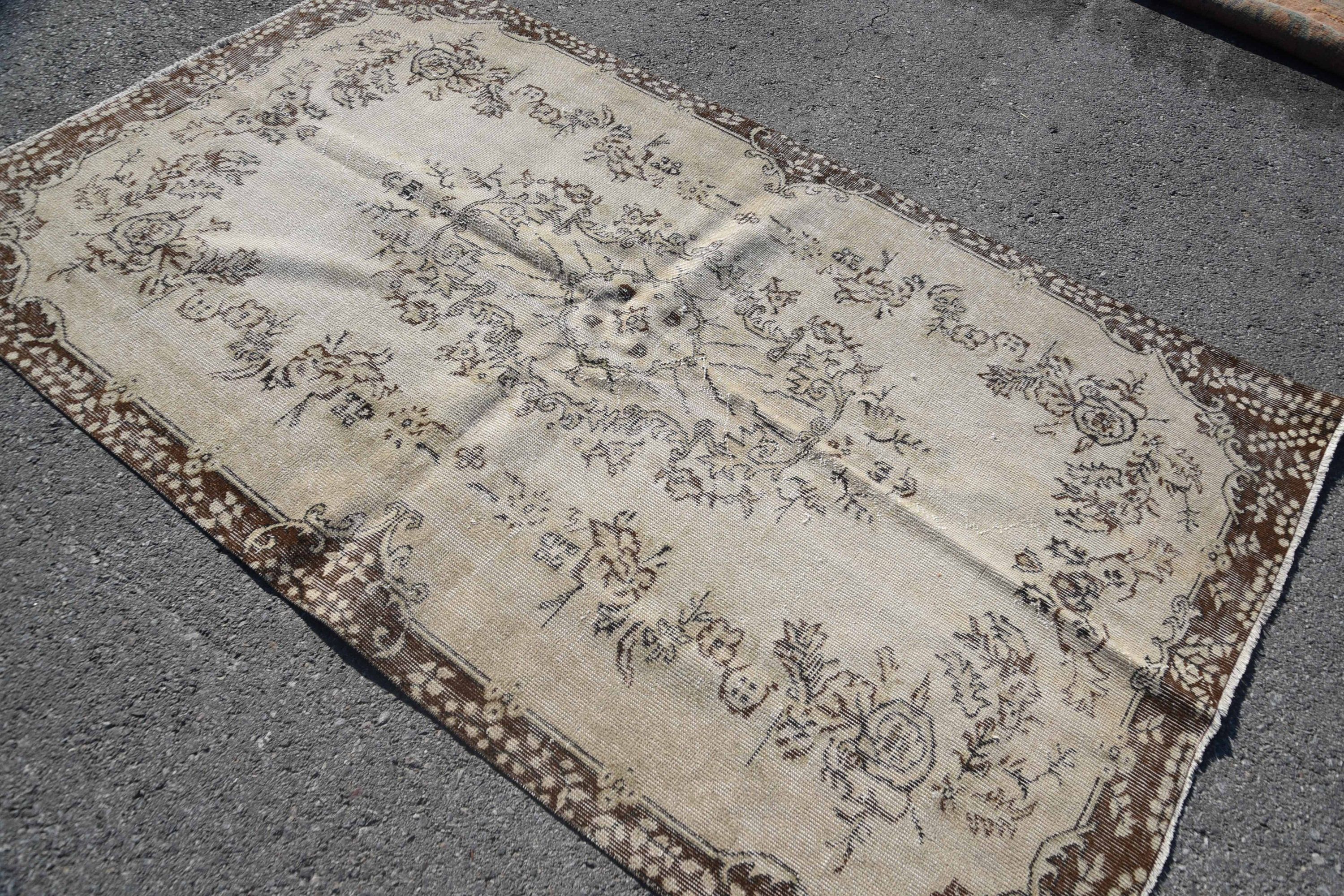 Old Rug, Kitchen Rug, Colorful Rugs, Cool Rug, Vintage Rugs, Aesthetic Rug, Rugs for Nursery, Indoor Rugs, Turkish Rug, 4.7x7.9 ft Area Rug