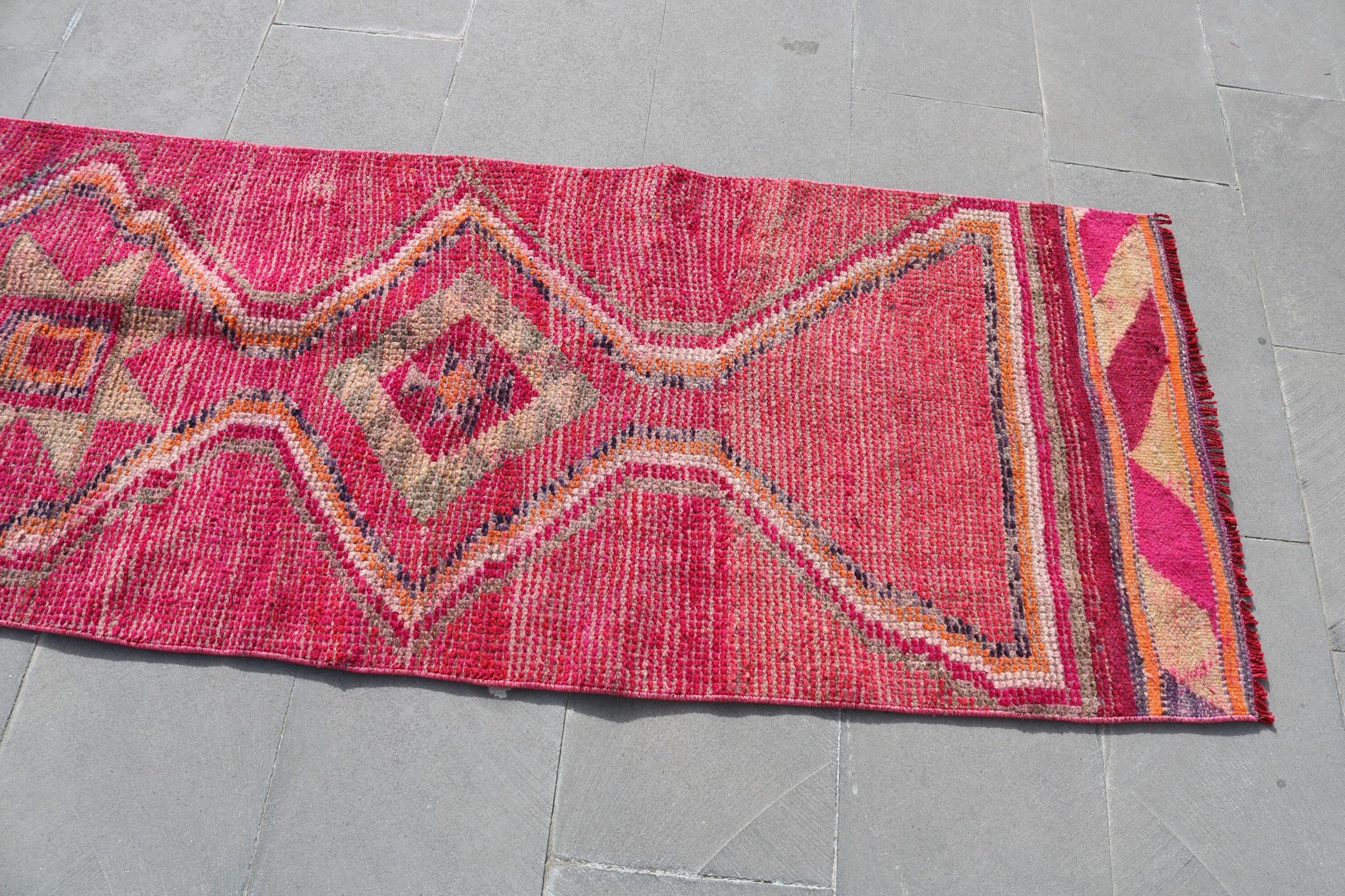Office Rug, Wool Rugs, Cool Rug, Custom Rugs, Rugs for Kitchen, Turkish Rug, Vintage Rugs, 2.5x9.2 ft Runner Rug, Stair Rug, Kitchen Rug