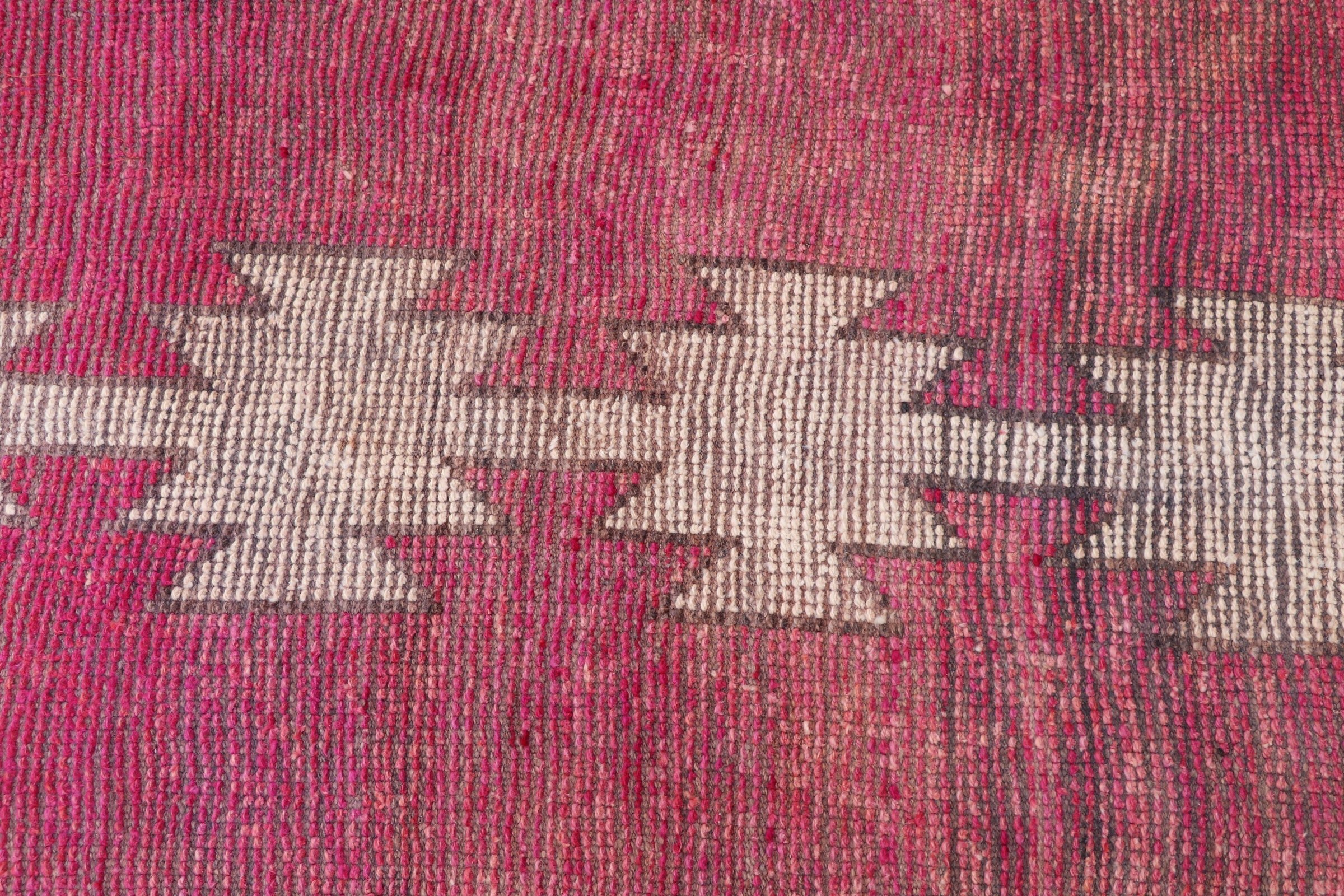 Stair Rug, Hallway Rug, Floor Rug, Wool Rug, Turkish Rug, Vintage Rug, Rugs for Corridor, 2.8x11.3 ft Runner Rug, Pink Moroccan Rugs