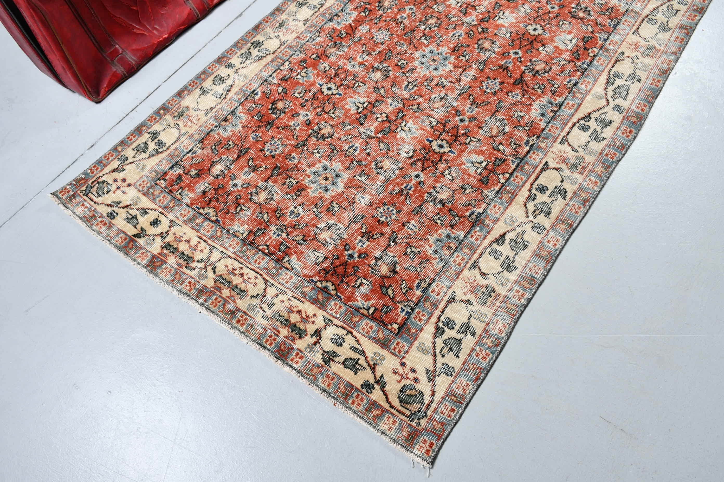 Anadolu Halıları, Boho Bölge Halıları, Vintage Halı, Kahverengi Soğuk Halı, Ev Dekorasyonu Halısı, 3,9x6,9 ft Alan Halısı, Türk Halıları, Yatak Odası Halıları, Yer Halısı