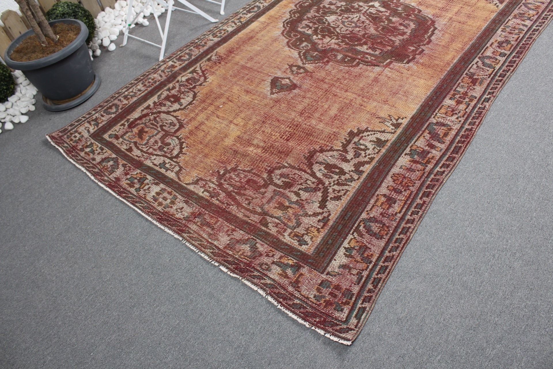 Dorm Rugs, Brown Kitchen Rugs, Living Room Rugs, Dining Room Rug, 5.3x9 ft Large Rug, Vintage Rug, Turkish Rugs, Home Decor Rugs, Wool Rug