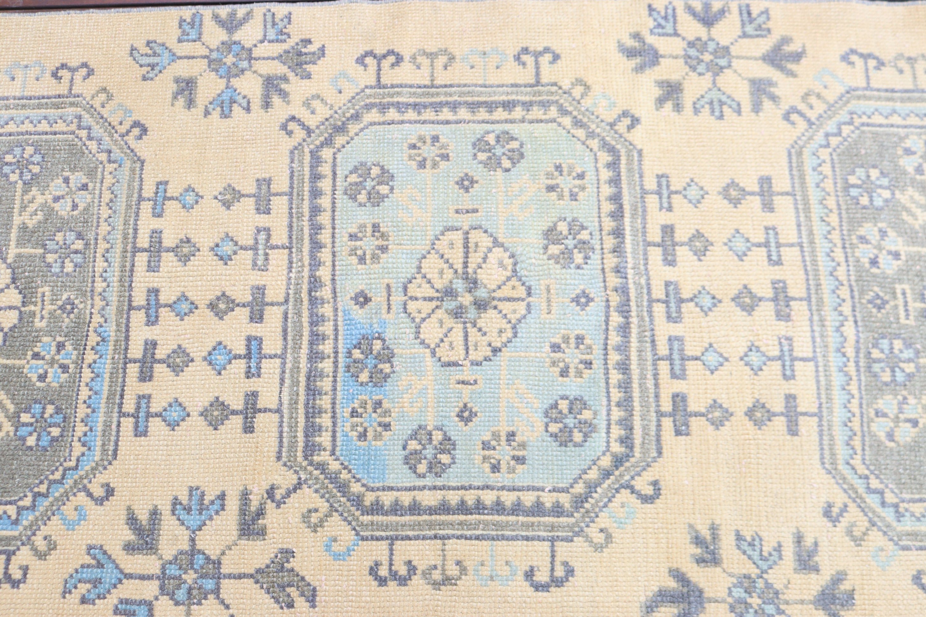 Koridor Halıları, Türk Halıları, Vintage Halılar, Lüks Halılar, 2,7x8,5 ft Runner Halısı, Mutfak Halıları, Bronz Geometrik Halı, Koridor Halıları