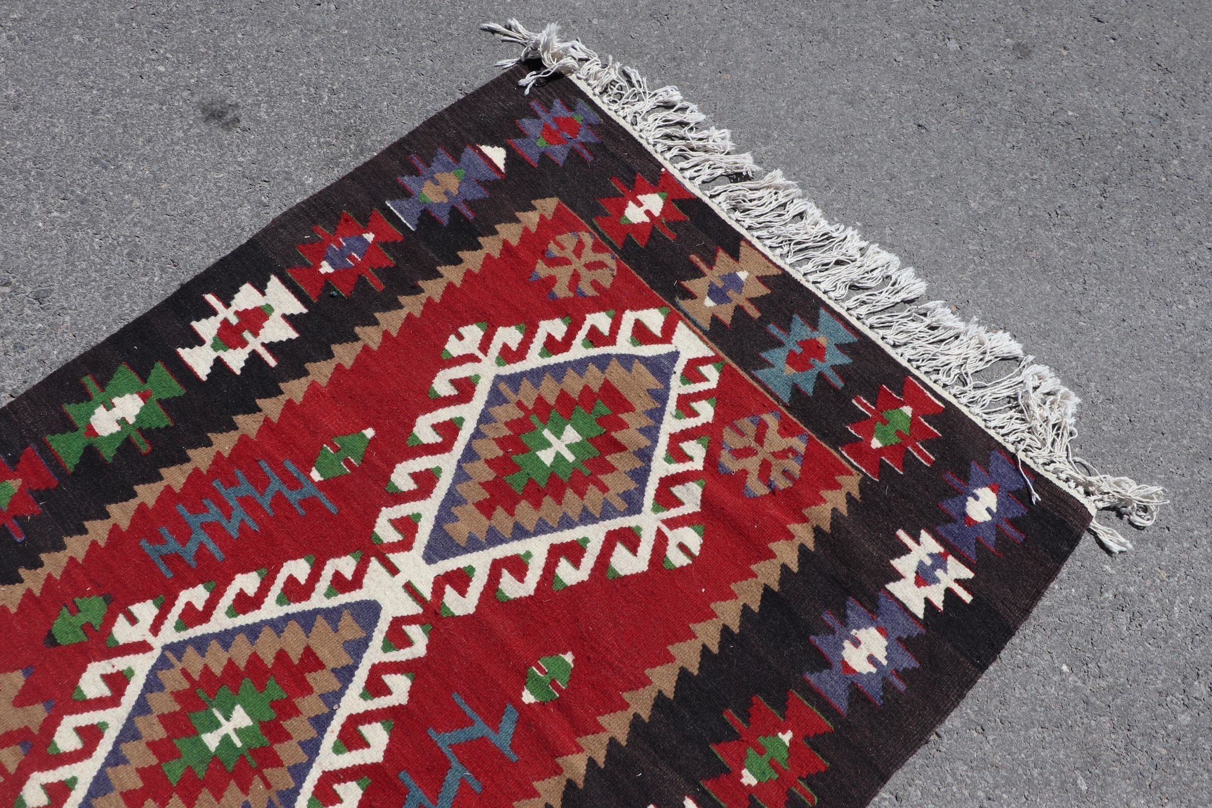 Oryantal Halılar, Kırmızı Antika Halı, Vintage Halı, Türk Halıları, Yatak Odası Halısı, Kilim, Mutfak Halısı, Yer Halısı, Yün Halılar, 3,4x4,6 ft Accent Halı