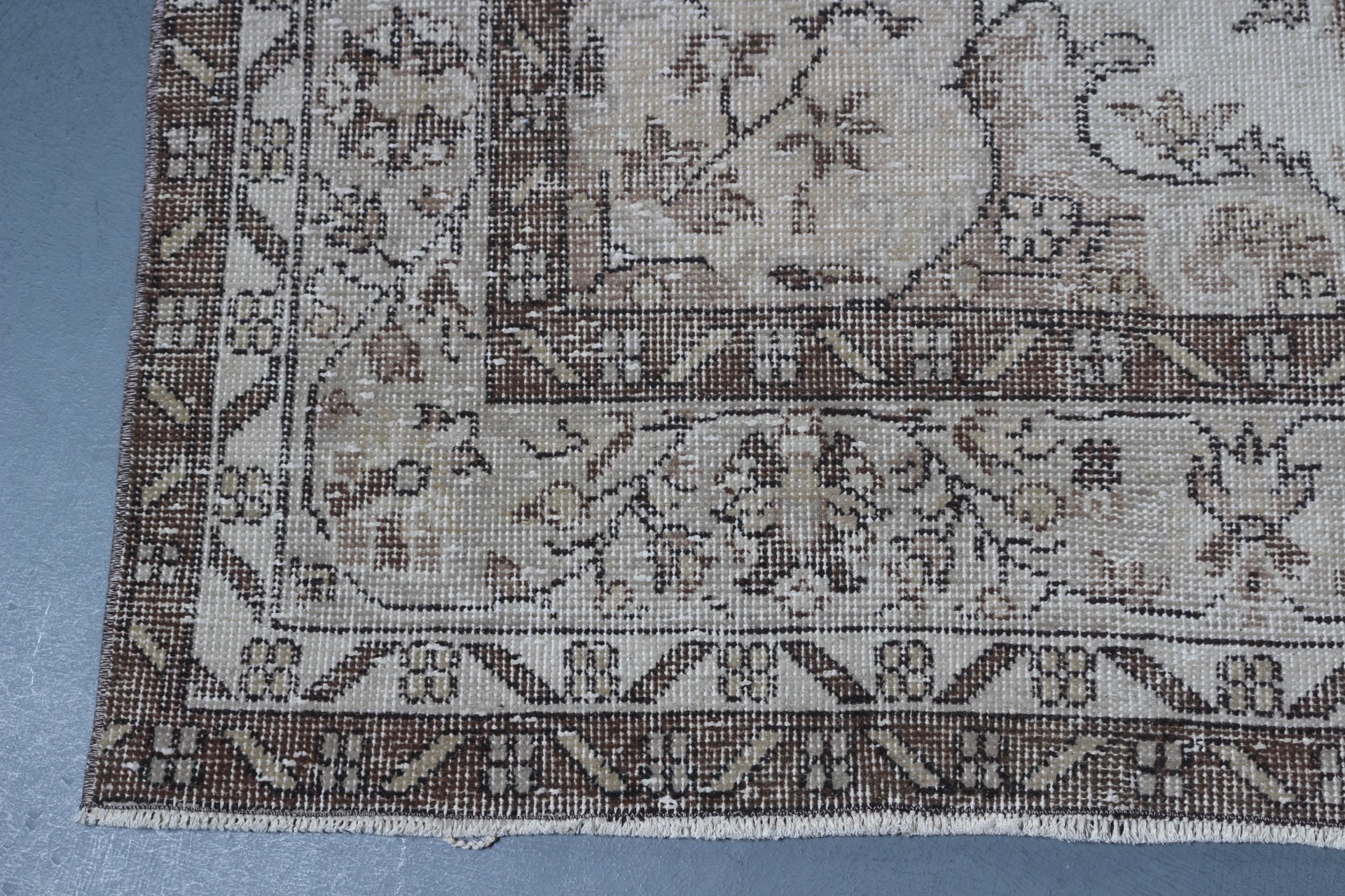 Yemek Odası Halısı, Türkiye Halısı, Türk Halısı, Yatak Odası Halıları, Bej Yer Halısı, 6x9.9 ft Büyük Halılar, Oryantal Halı, Vintage Halı, Anadolu Halısı