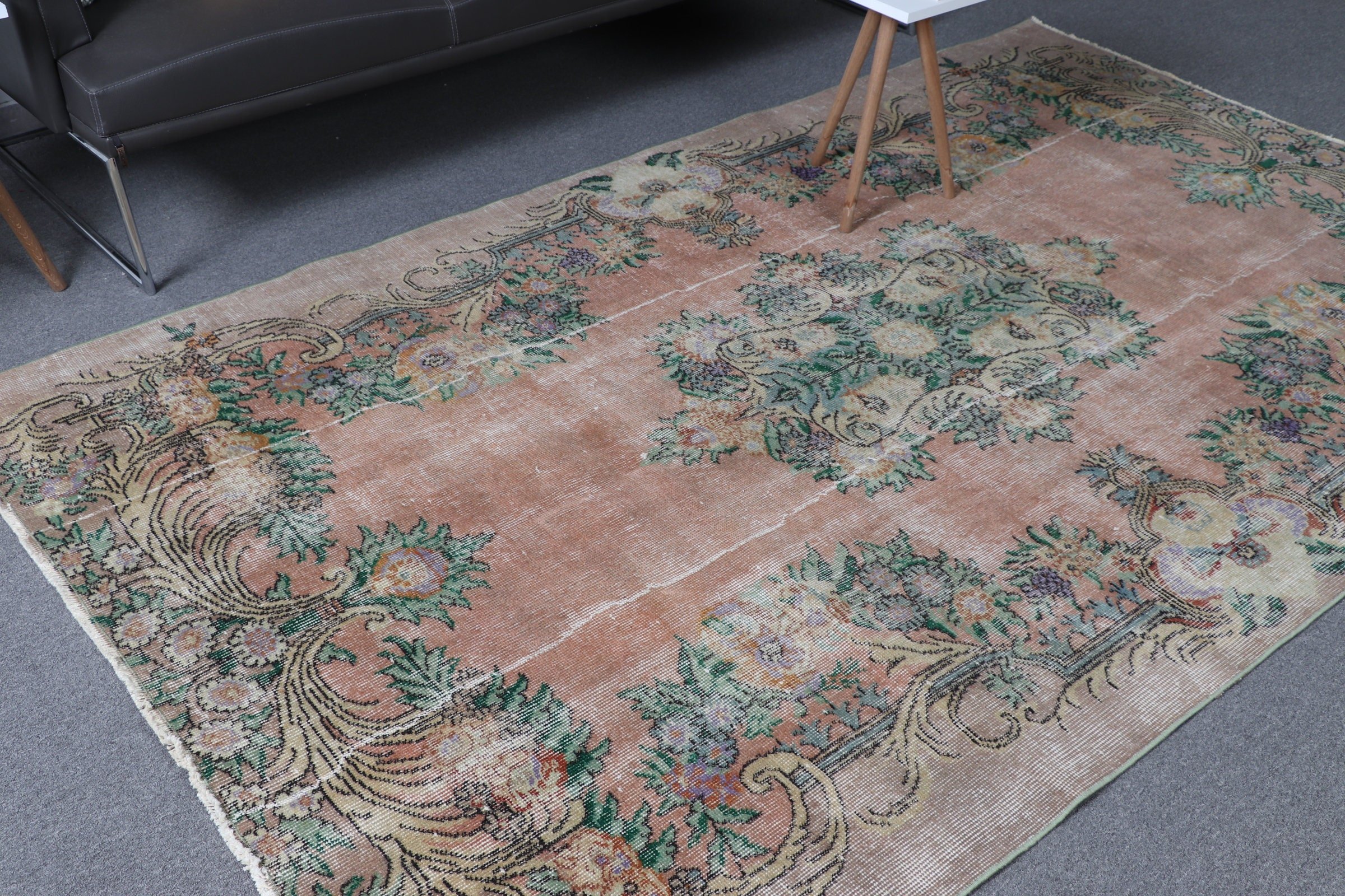 Art Rugs, Turkish Rug, Dining Room Rug, Floor Rug, Antique Rug, 5.2x8.7 ft Large Rug, Living Room Rugs, Vintage Rugs, Bronze Home Decor Rug