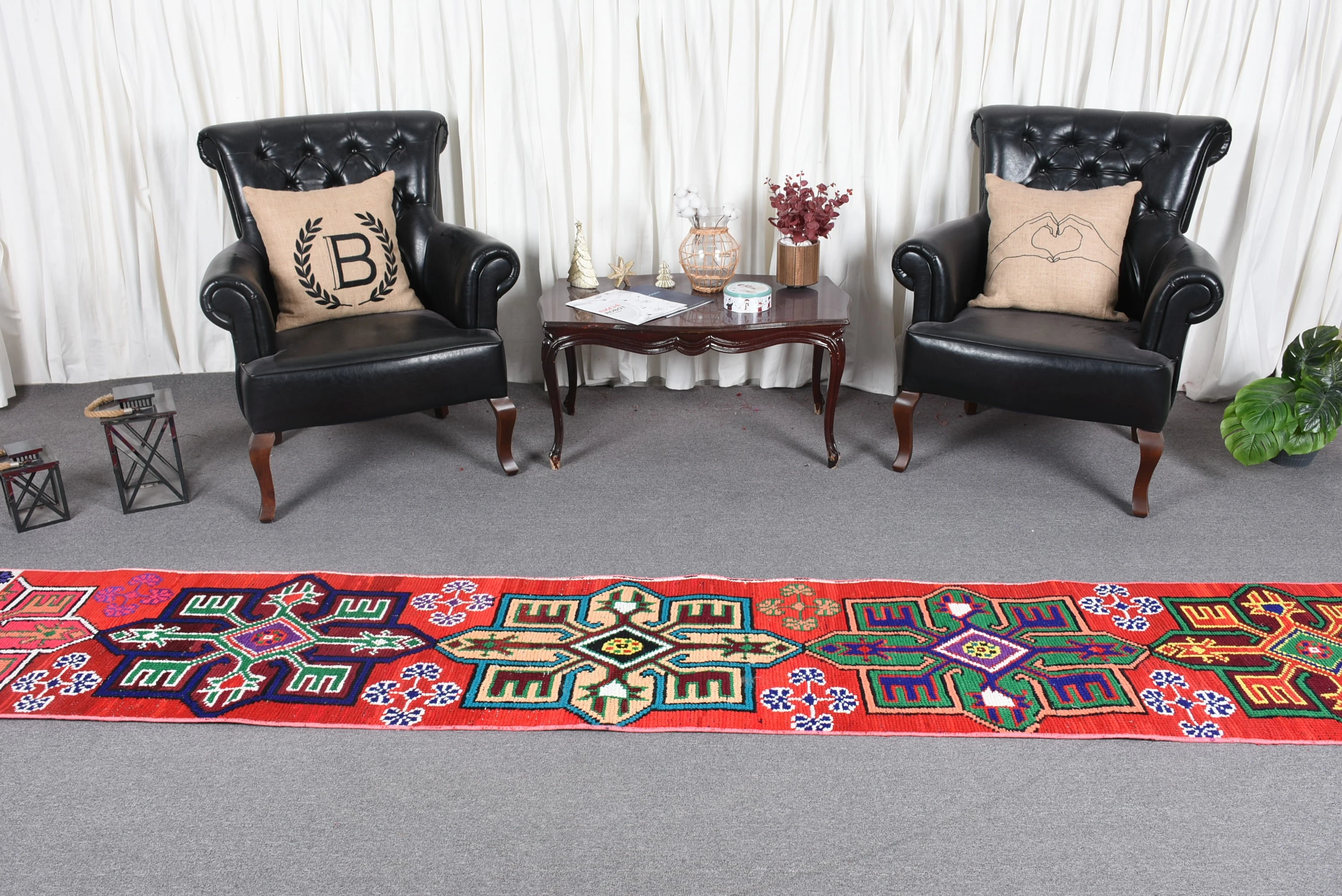 Red Home Decor Rugs, Turkish Rug, Rugs for Kitchen, Home Decor Rugs, Floor Rug, 2x11.8 ft Runner Rugs, Vintage Rugs, Tribal Rugs, Stair Rug