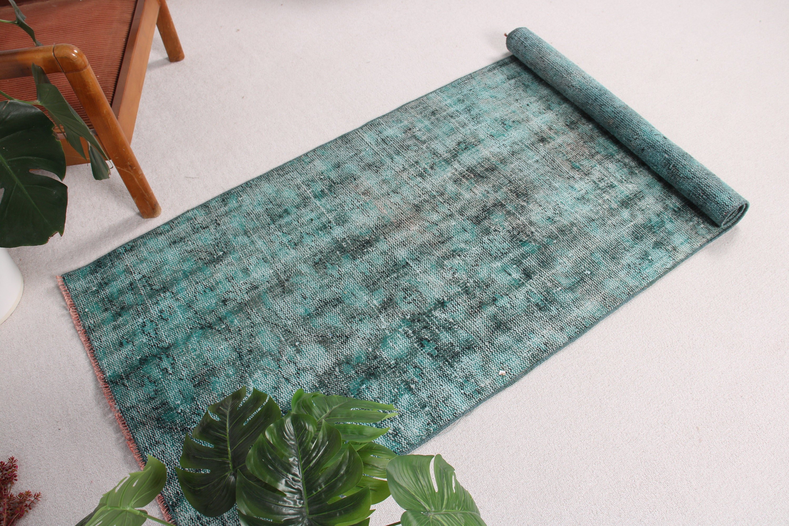 Long Runner Rug, Moroccan Rugs, Vintage Runner Rugs, Vintage Rug, 2.6x6.9 ft Runner Rugs, Blue Home Decor Rug, Statement Rugs, Turkish Rug