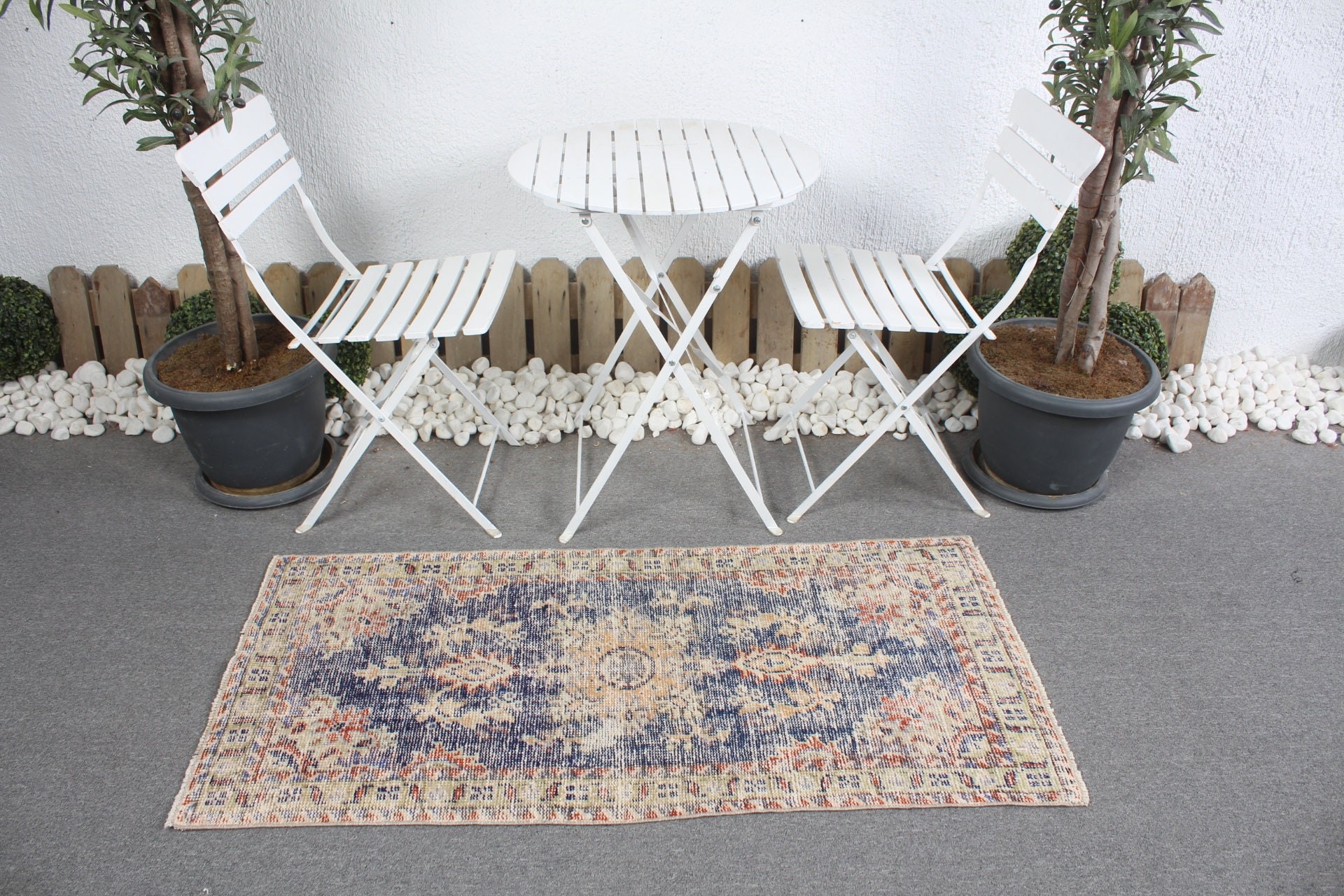 Mavi Yatak Odası Halısı, Mutfak Halıları, Giriş Halıları, Giriş Halıları, Vintage Halı, 2,3x4,7 ft Küçük Halı, Yün Halı, Küçük Boho Halı Halıları, Türk Halısı