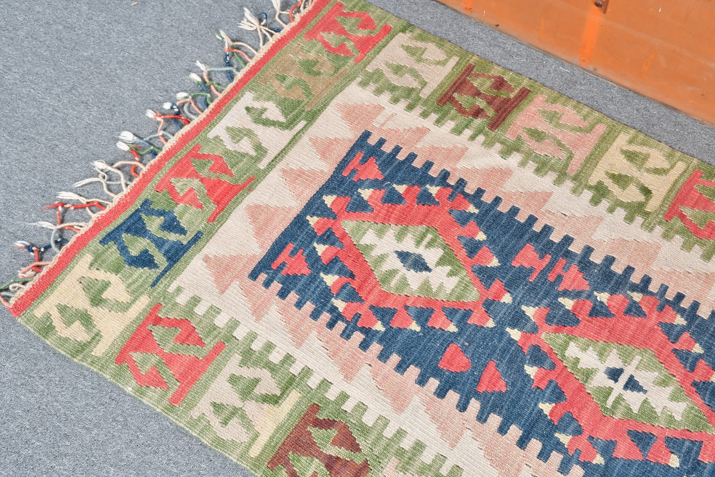 Türk Halısı, Dekoratif Halı, Mutfak Halısı, Vintage Halılar, Kilim, Oushak Halısı, 2.4x3.9 ft Küçük Halı, Pembe Yün Halı, Anadolu Halısı, Çocuk Halısı