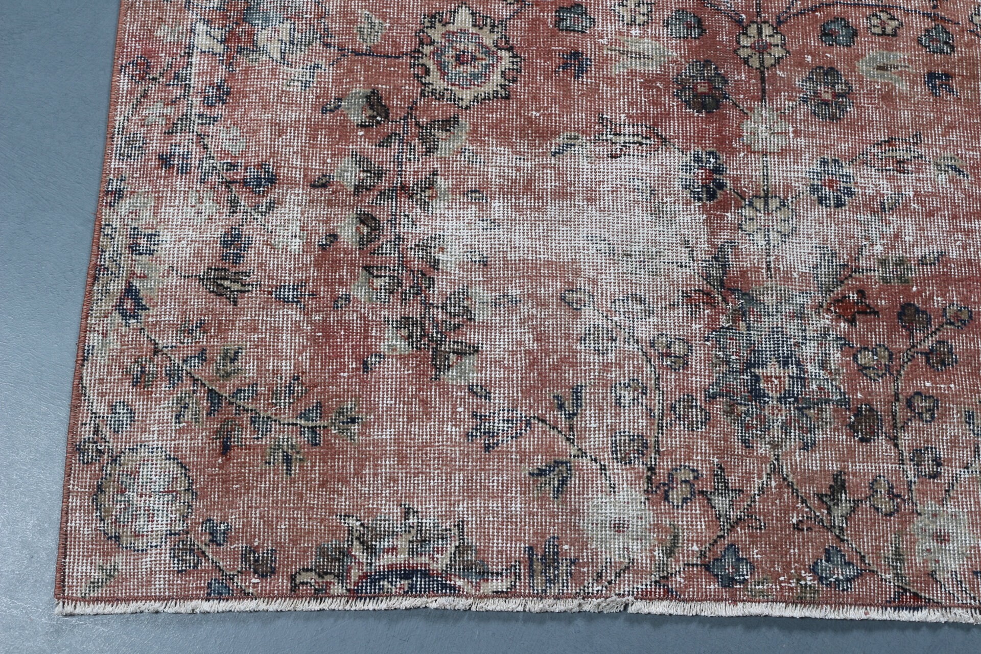 4.4x8 ft Area Rug, Oriental Rug, Vintage Rugs, Cool Rug, Red Kitchen Rug, Rugs for Living Room, Turkish Rug, Dining Room Rug, Cute Rug