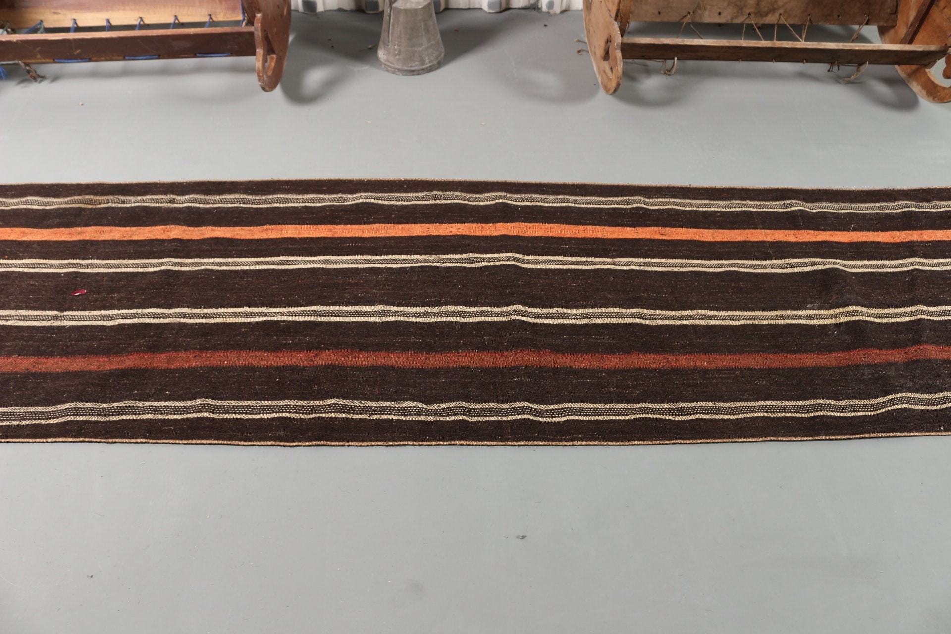 Kilim, Oryantal Halı, Koridor Halısı, Vintage Halılar, Türk Halısı, 2.4x8.8 ft Runner Halısı, Antika Halılar, Merdiven Halıları, Siyah Oushak Halısı, Türkiye Halısı