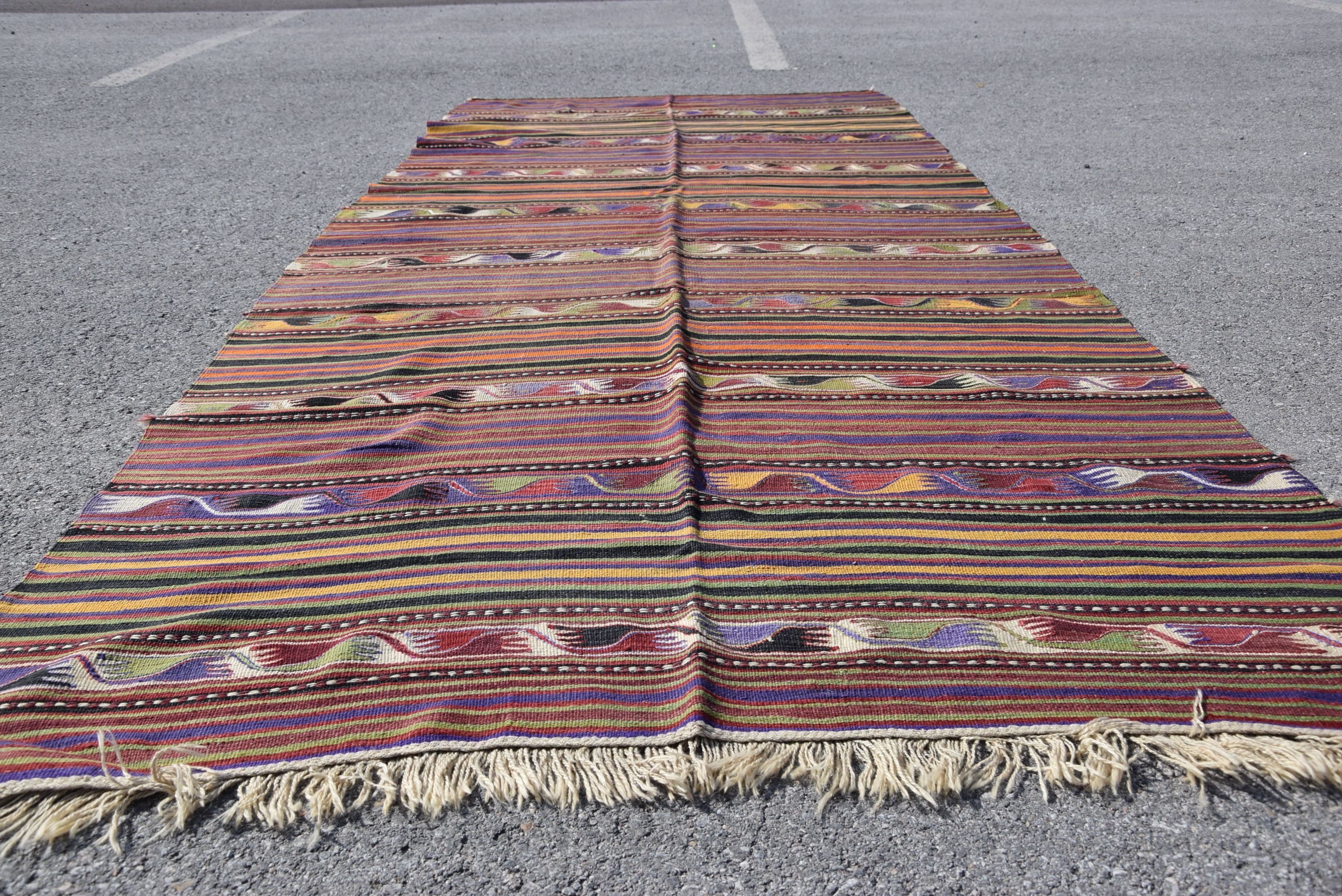 Yatak Odası Halıları, Vintage Halılar, Mutfak Halıları, Fas Halısı, Oturma Odası Halısı, 4.9x11.7 ft Büyük Halılar, Kilim, Yeşil Oushak Halısı, Türk Halıları