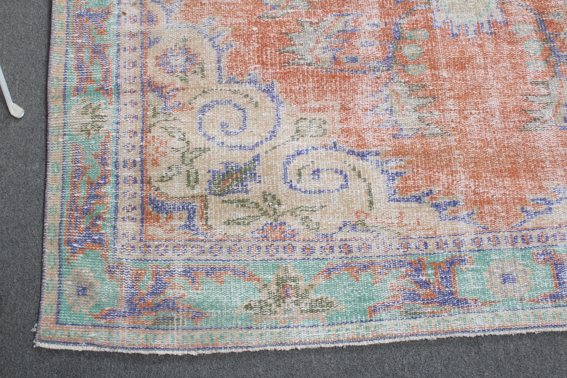 Dining Room Rugs, Vintage Rug, Turkish Rug, Nomadic Rug, 5.6x8.7 ft Large Rugs, Moroccan Rug, Salon Rug, Orange Oriental Rug, Antique Rug