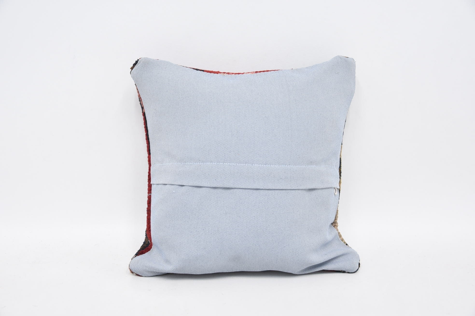 Antique Pillows, Boho Throw Pillow Sham, 12"x12" Red Cushion, Pillow for Sofa, Handmade Cushion, Vintage Kilim Pillow