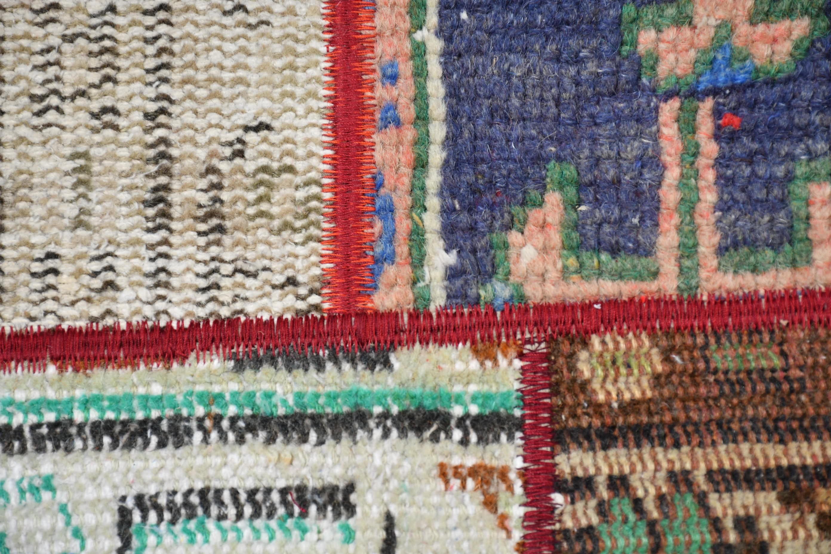 Kitchen Rugs, Tribal Rug, Door Mat Rug, Bedroom Rug, Vintage Rugs, Moroccan Rugs, 2.2x4.9 ft Small Rug, Turkish Rugs, Green Anatolian Rugs