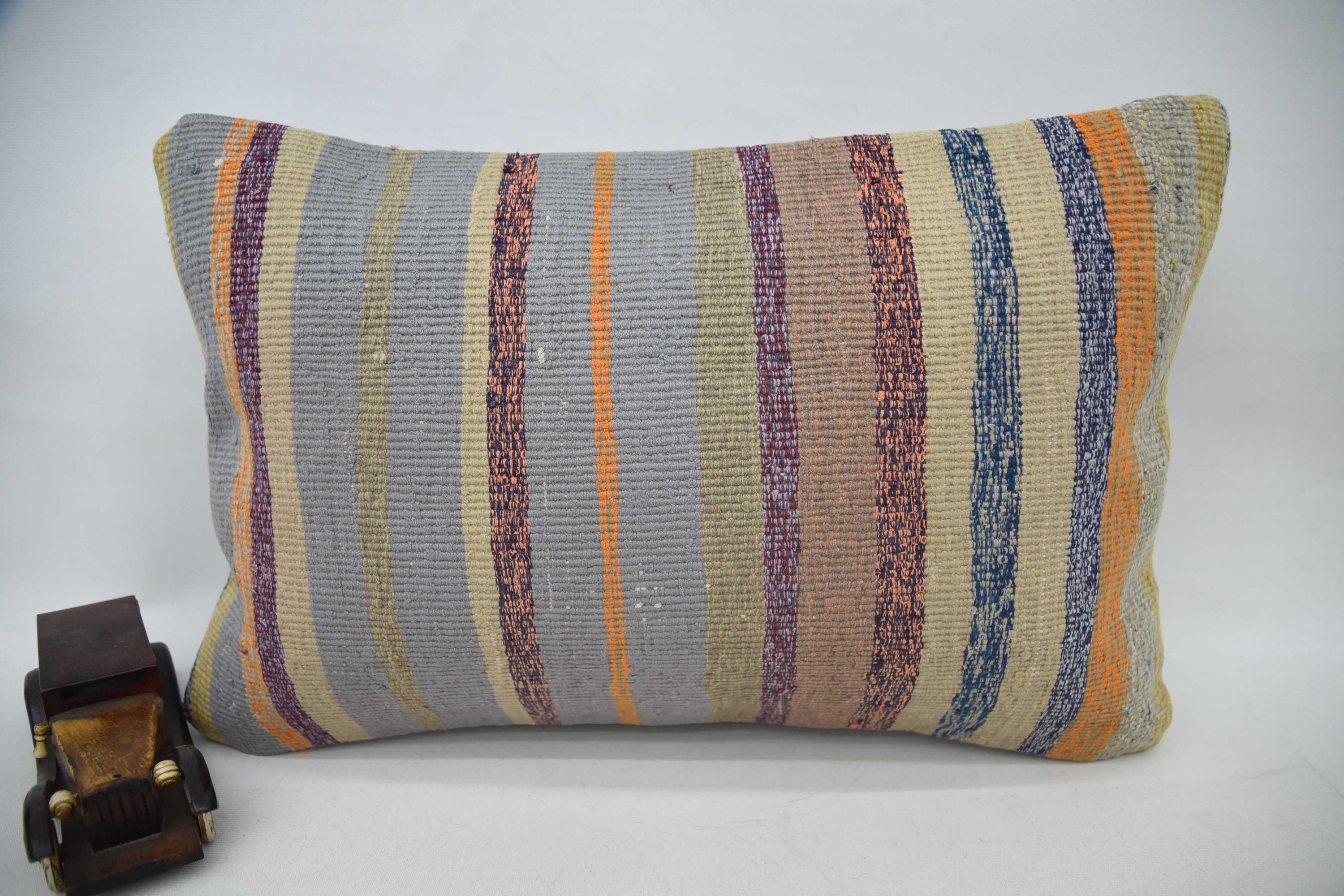 Home Decor Pillow, 16"x24" Orange Pillow Sham, Retro Cushion Cover, Custom Cushion Case, Antique Pillows, Turkish Pillow