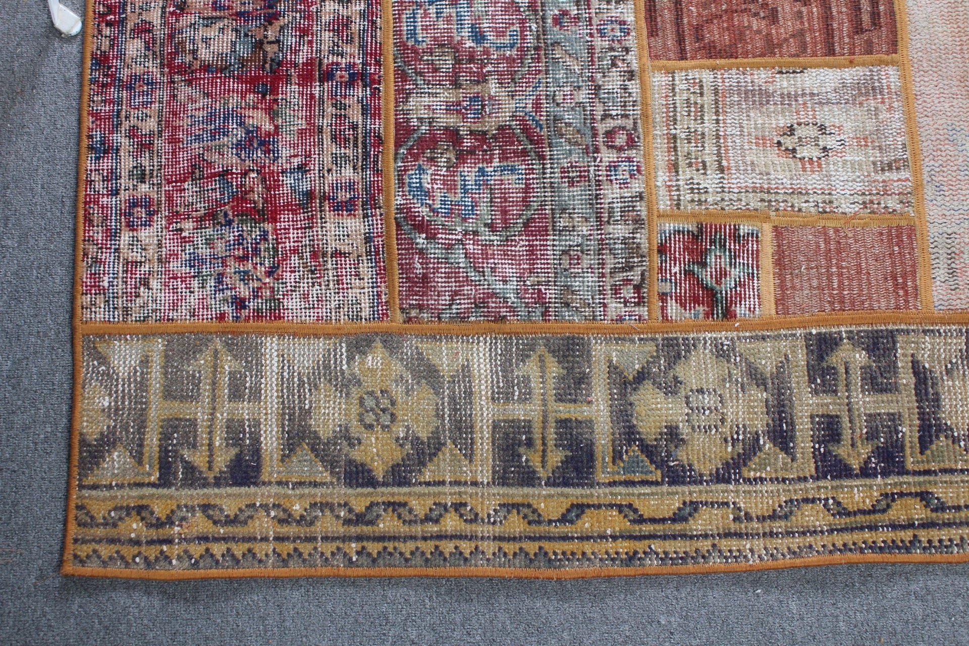 4.2x8.6 ft Area Rug, Vintage Rugs, Cute Rug, Living Room Rugs, Oushak Rug, Floor Rug, Turkish Rug, Home Decor Rug, Rainbow Oriental Rug