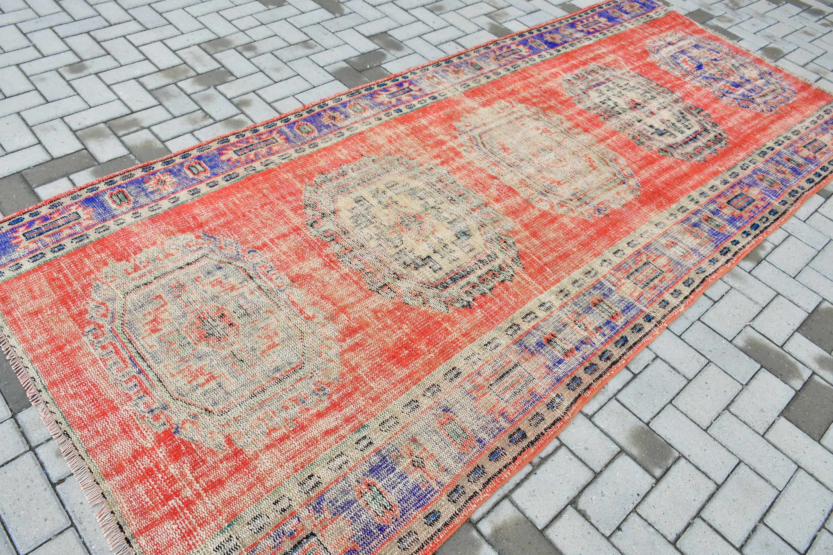 Home Decor Rugs, 4.6x10.5 ft Large Rug, Anatolian Rug, Vintage Rug, Salon Rug, Boho Rug, Turkish Rug, Dining Room Rugs, Red Bedroom Rug