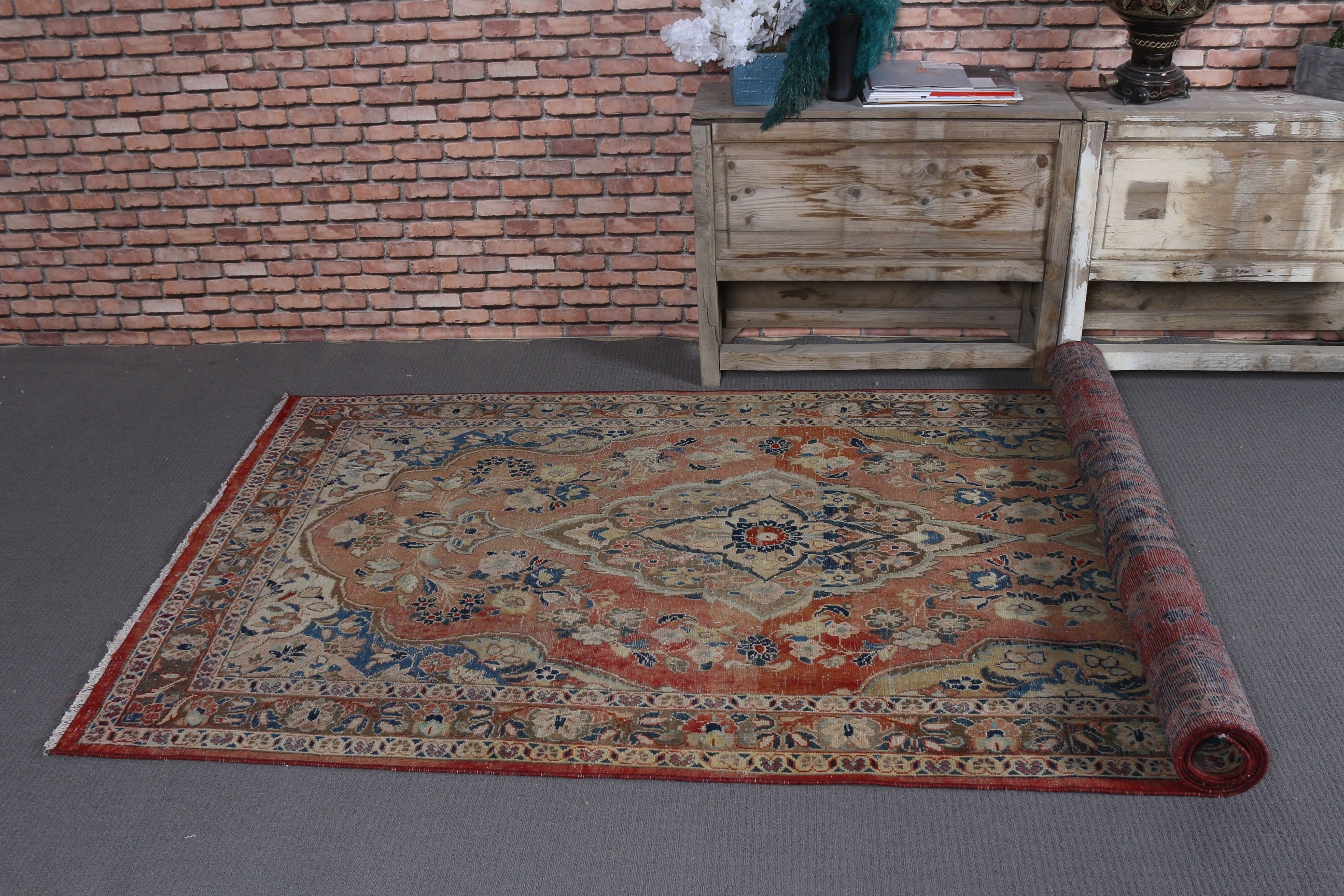 Wedding Rug, Rainbow Bedroom Rug, 3.9x10.8 ft Runner Rug, Corridor Rug, Oriental Rug, Vintage Rugs, Stair Rugs, Turkish Rug