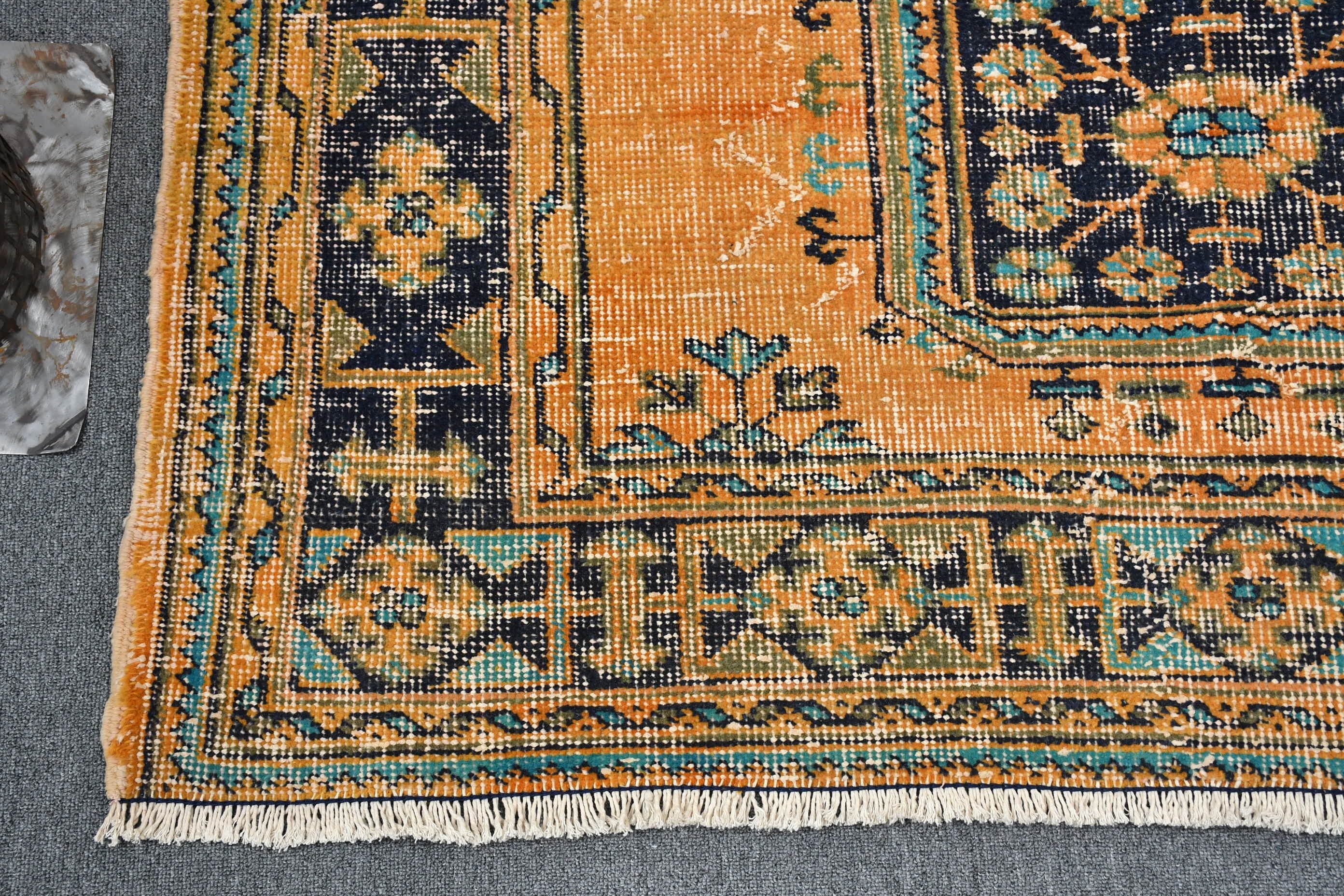 Living Room Rugs, Aztec Rugs, 4.7x11.1 ft Large Rugs, Floor Rug, Antique Rug, Rugs for Salon, Dining Room Rug, Turkish Rug, Vintage Rugs