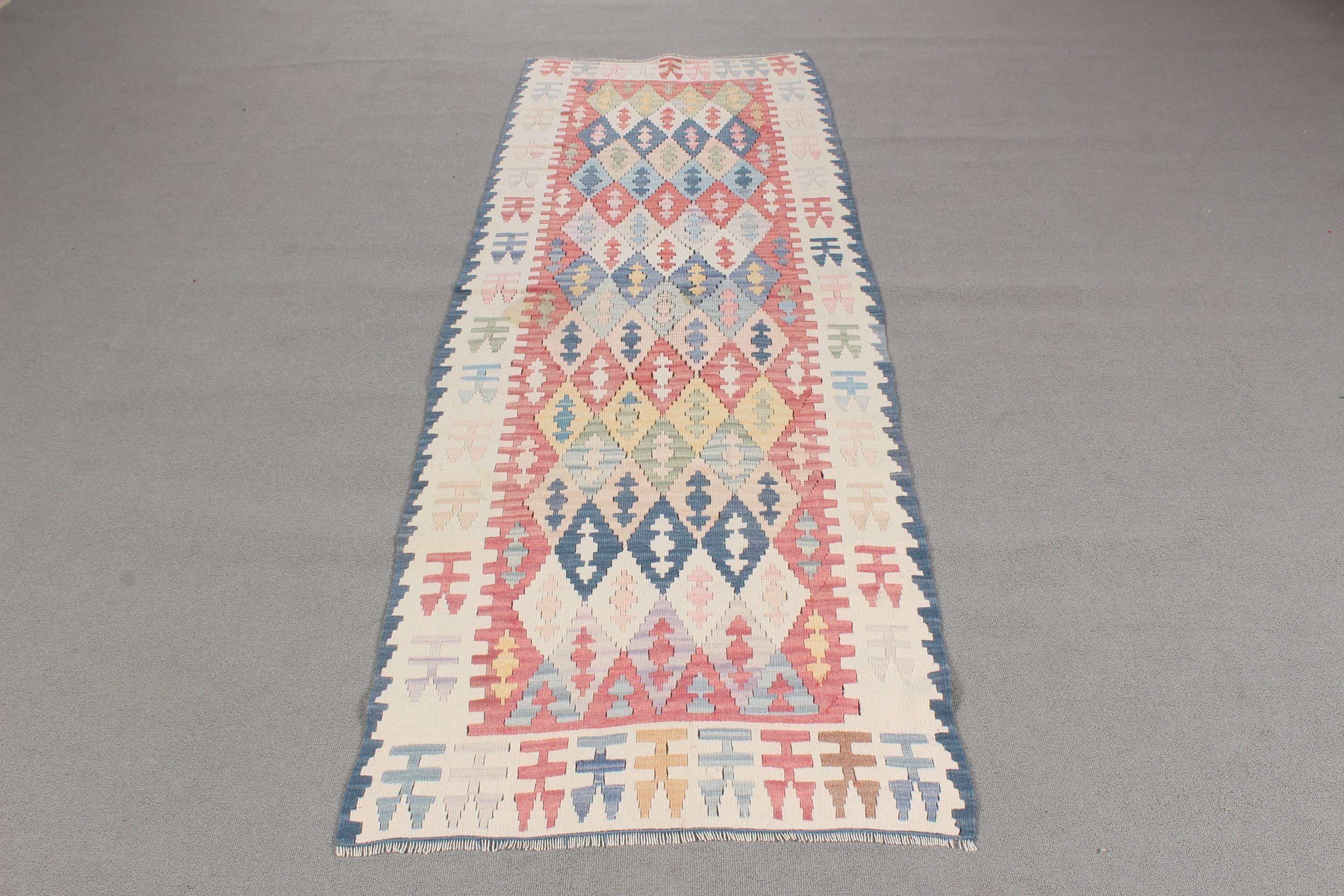 Antique Rug, Wool Rug Runner Rugs, Kilim, 2.5x7.6 ft Runner Rug, Turkish Rugs, Long Runner Rug, Boho Rugs, Vintage Rugs, Beige Antique Rug