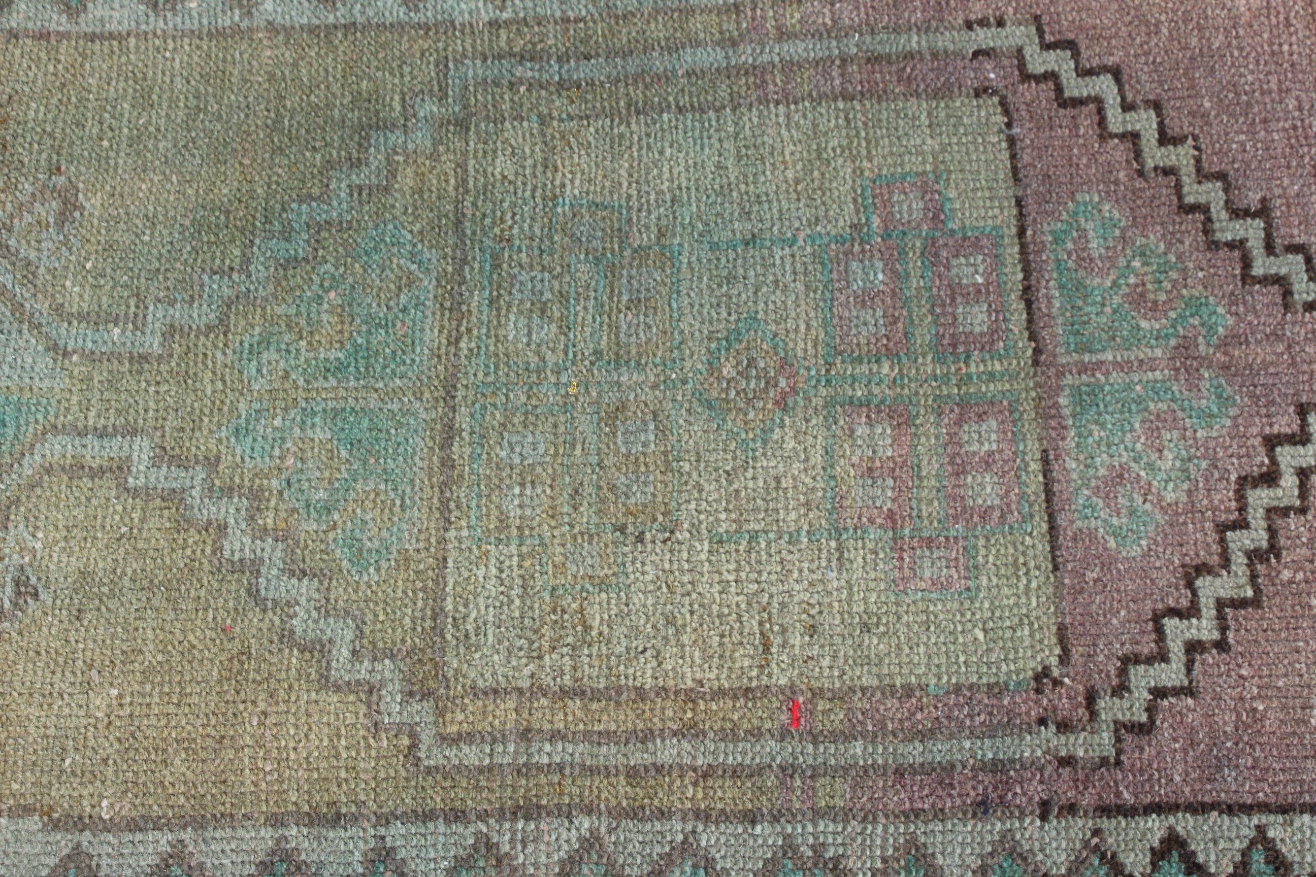 Vintage Rug, Kitchen Rug, Bedroom Rug, Turkish Rug, Boho Rug, Small Boho Rugs, Rugs for Bathroom, 1.6x3 ft Small Rug, Green Anatolian Rug