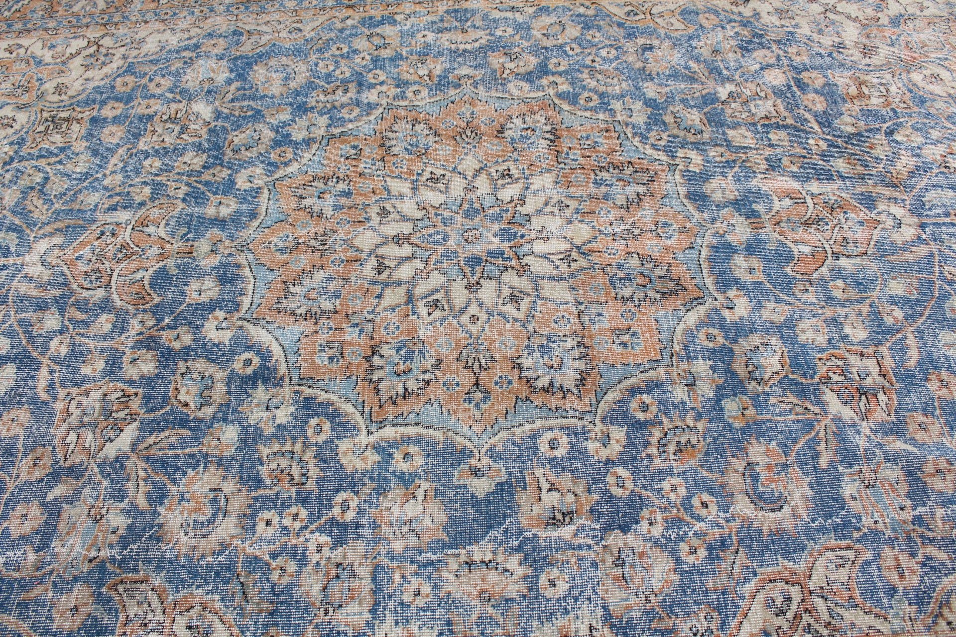 Bohemian Rugs, Saloon Rugs, 8.1x12.7 ft Oversize Rug, Blue Floor Rugs, Oriental Rugs, Salon Rug, Turkish Rugs, Vintage Rugs, Home Decor Rug