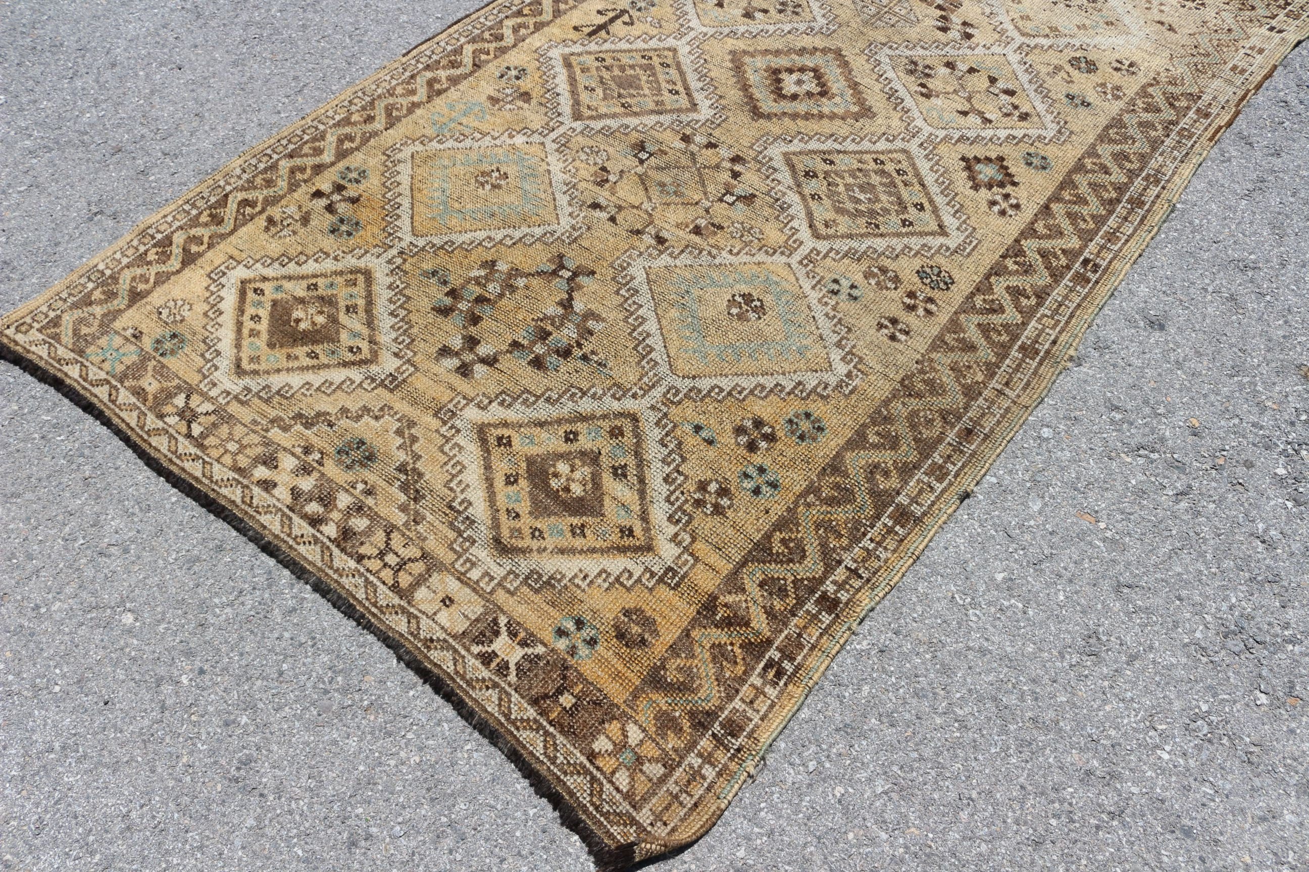 Cool Rugs, Beige Moroccan Rugs, Rugs for Salon, Salon Rugs, 4.5x9.8 ft Large Rugs, Vintage Rug, Dining Room Rug, Turkish Rug, Antique Rug