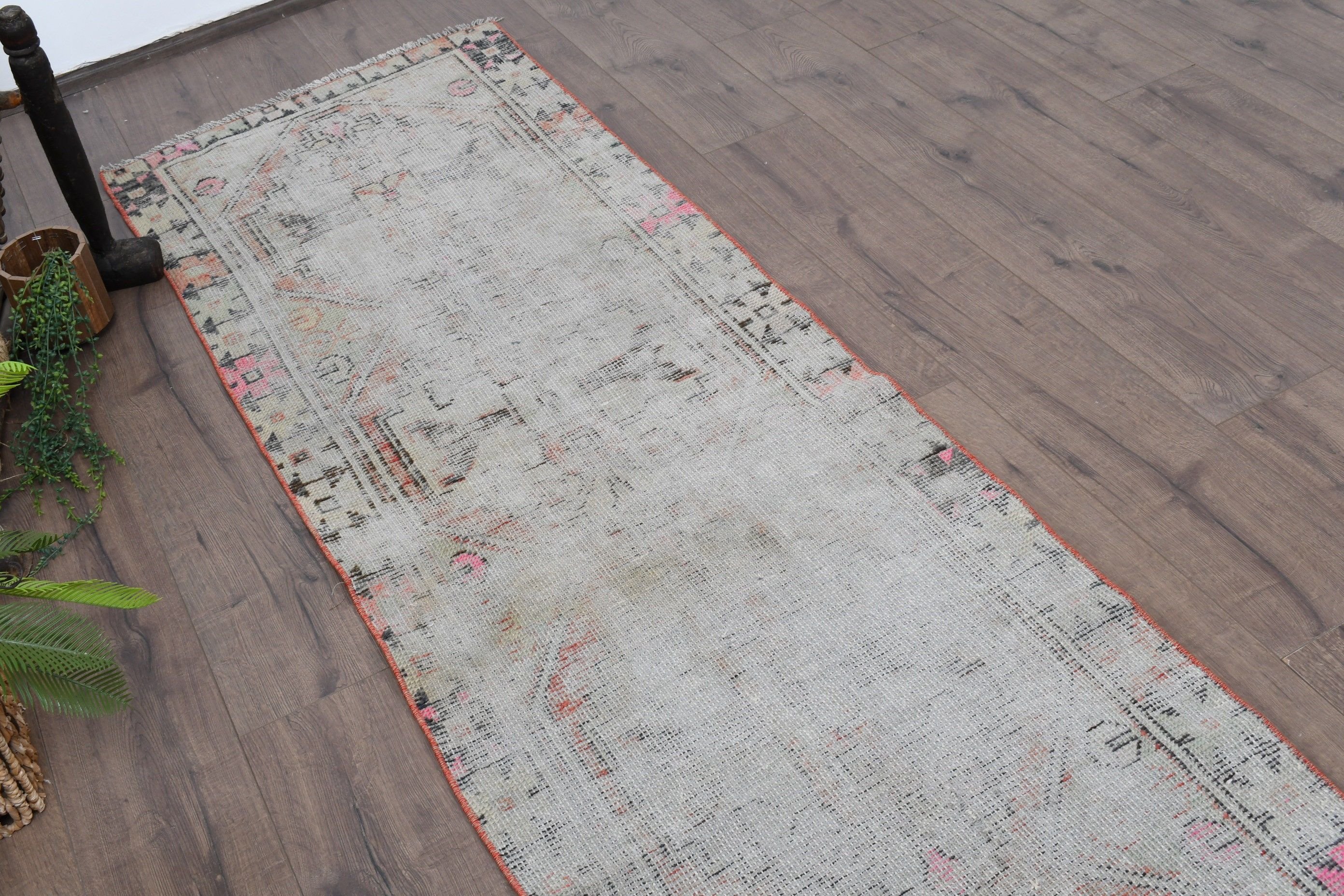 Wool Rug, Rugs for Corridor, Turkish Rugs, Stair Rugs, Hallway Rug, Vintage Rug, Floor Rug, 2.3x8.2 ft Runner Rug, Old Rug, Beige Cool Rug