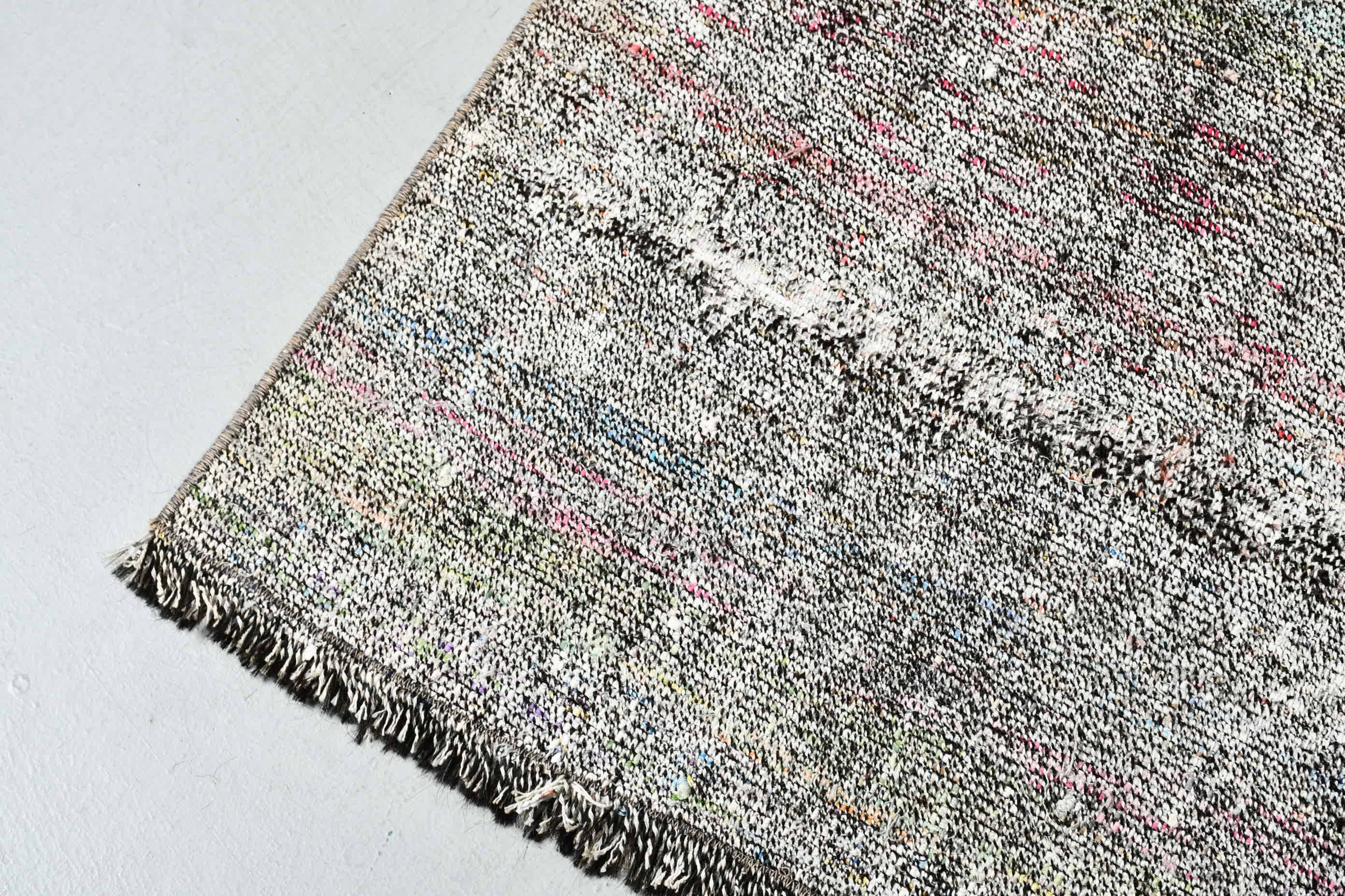 Living Room Rugs, Black Cool Rugs, Antique Rug, Cool Rugs, Kilim, Cute Rug, Dining Room Rug, 5x5.1 ft Area Rug, Turkish Rug, Vintage Rug