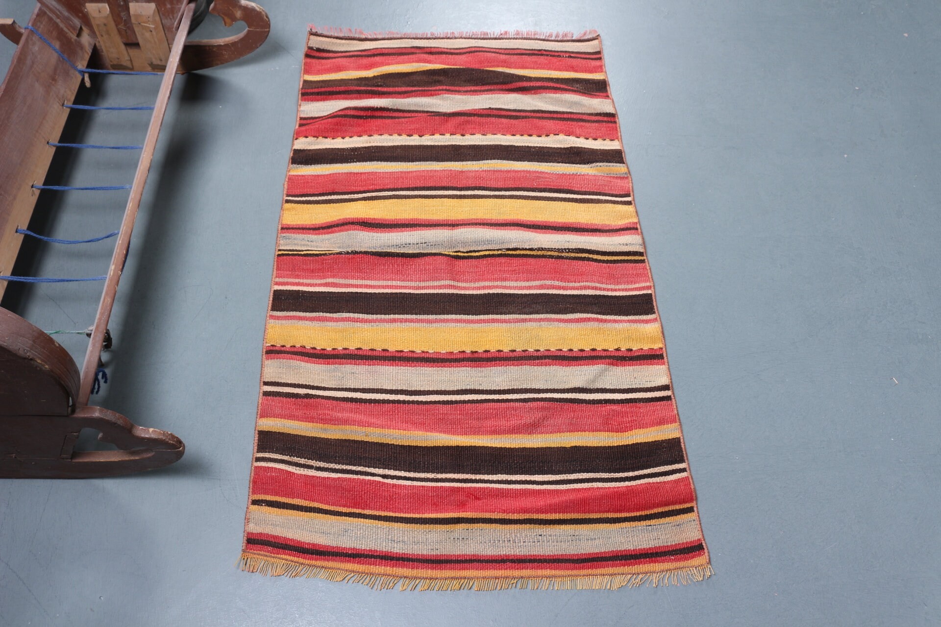 Oryantal Halı, Kırmızı Ev Dekor Halıları, Soğuk Halı, Araba Paspas Halısı, Banyo Halısı, Kilim, Türk Halıları, Vintage Halı, 2,3x3,9 ft Küçük Halı, Kabile Halısı