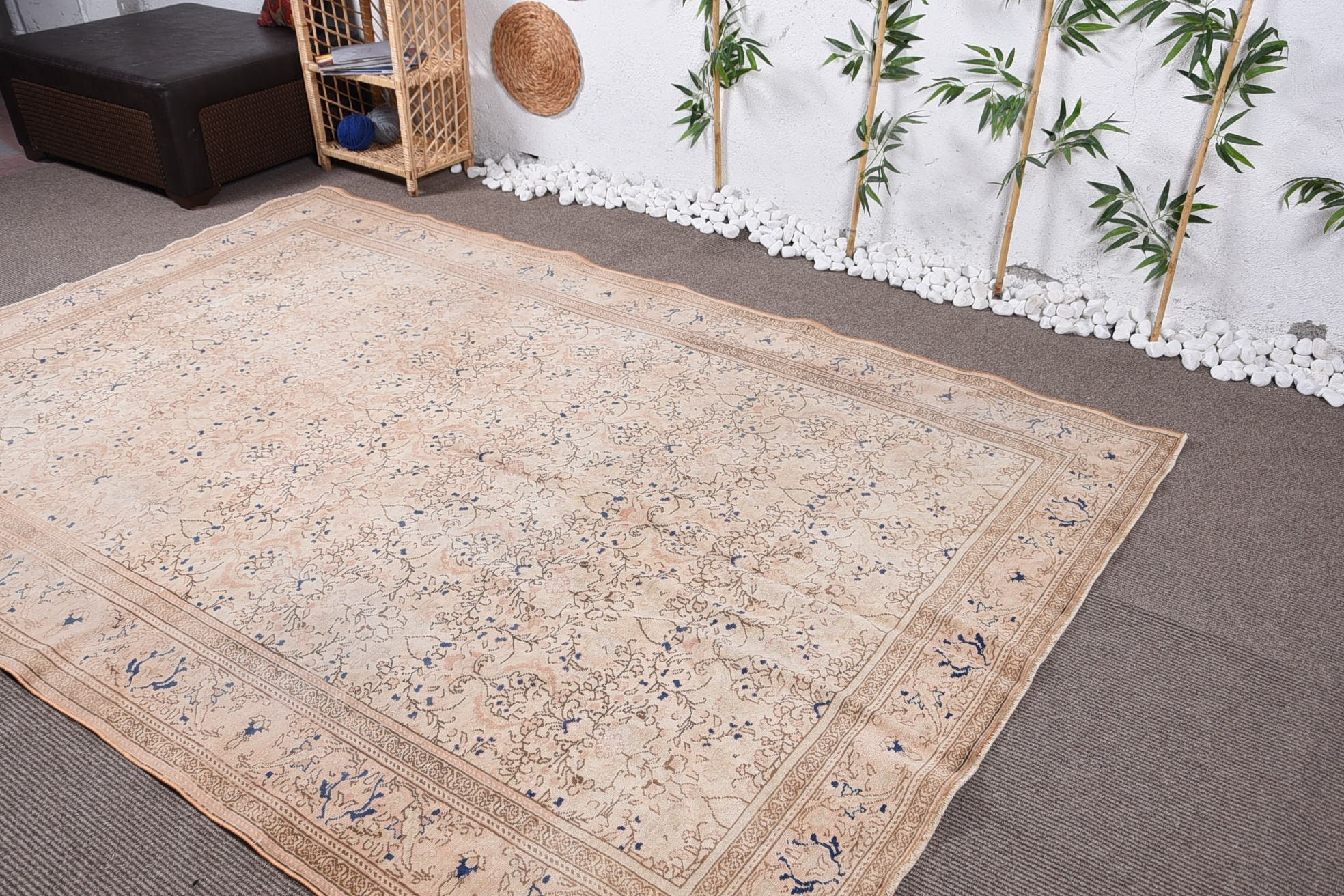 Living Room Rug, 6.4x9.3 ft Large Rug, Bedroom Rug, Rugs for Dining Room, Cute Rug, Anatolian Rug, Turkish Rugs, Antique Rug, Vintage Rugs