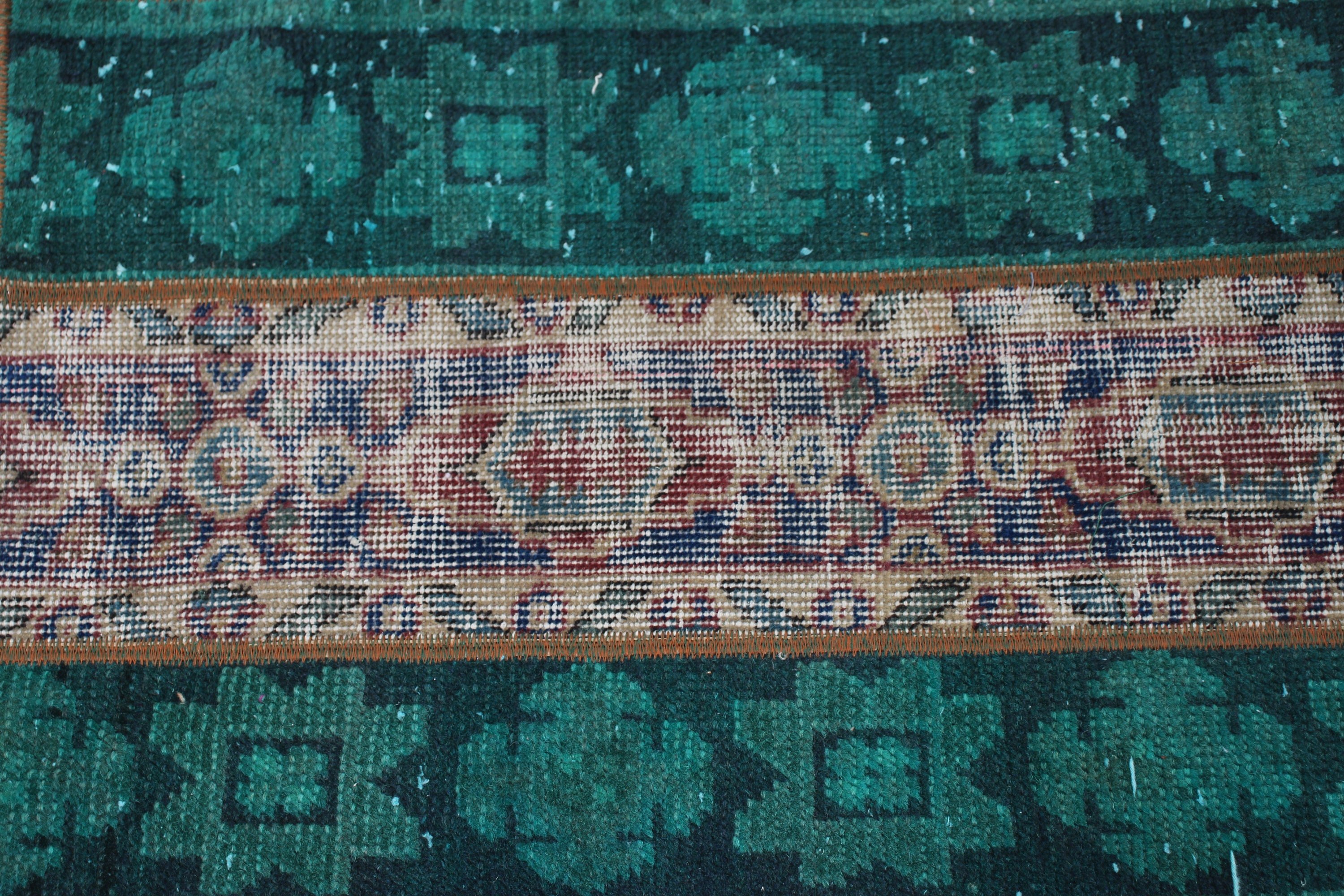 Oriental Rugs, Turkish Rugs, Luxury Rugs, Green Bedroom Rugs, Vintage Rug, Bathroom Rug, Kitchen Rugs, Cool Rugs, 1.6x2.3 ft Small Rugs