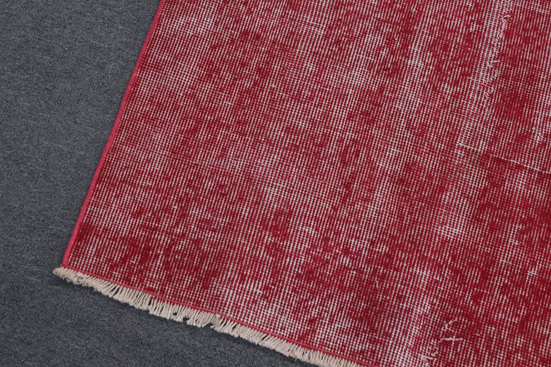 Living Room Rug, Red Moroccan Rug, Vintage Rug, Turkish Rug, Moroccan Rugs, Salon Rugs, 6x6.8 ft Large Rug, Rugs for Bedroom