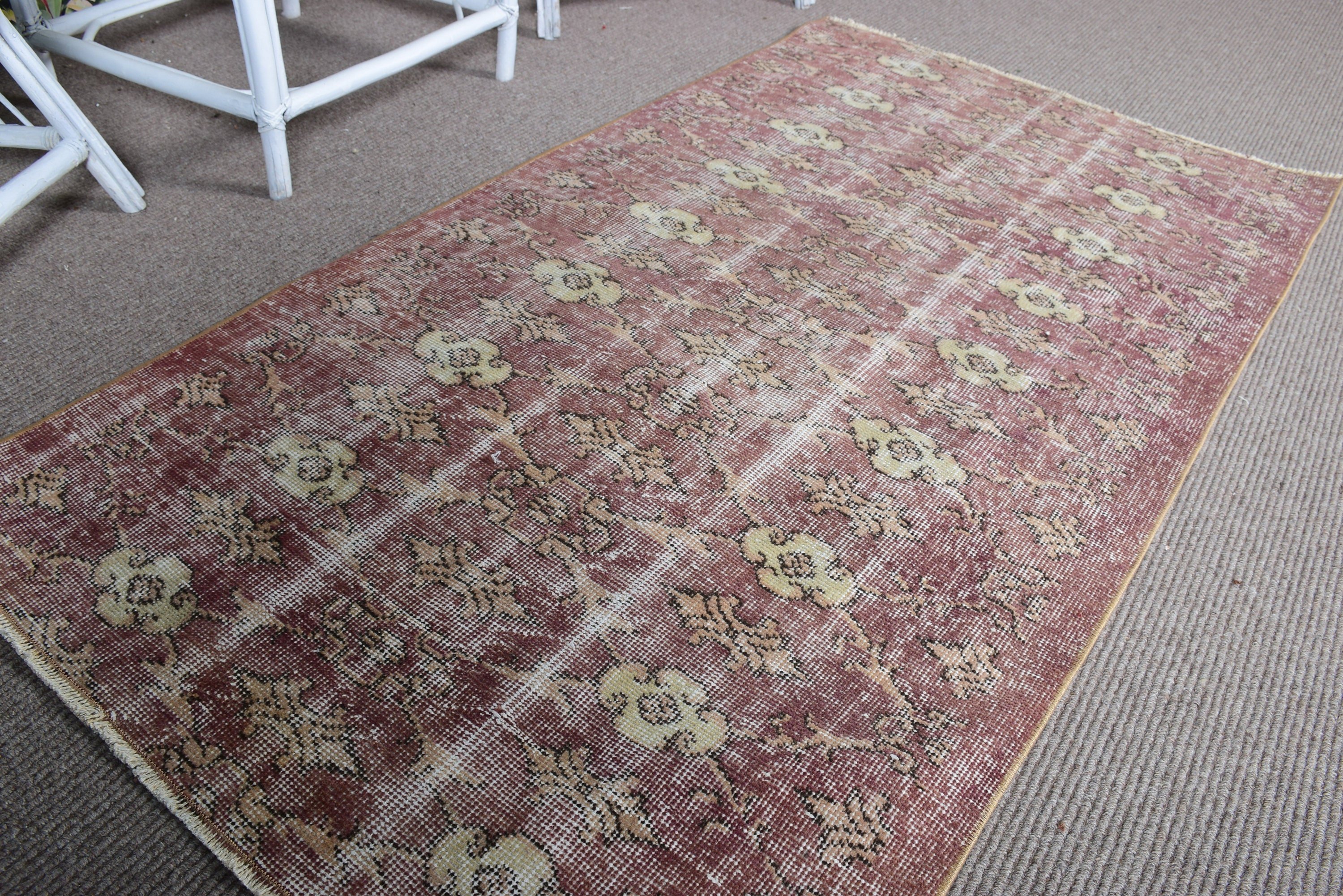 Bedroom Rug, Beige Floor Rug, Turkish Rug, Oriental Rug, Moroccan Rugs, Rugs for Entry, Nursery Rug, Vintage Rugs, 2.9x5.4 ft Accent Rug