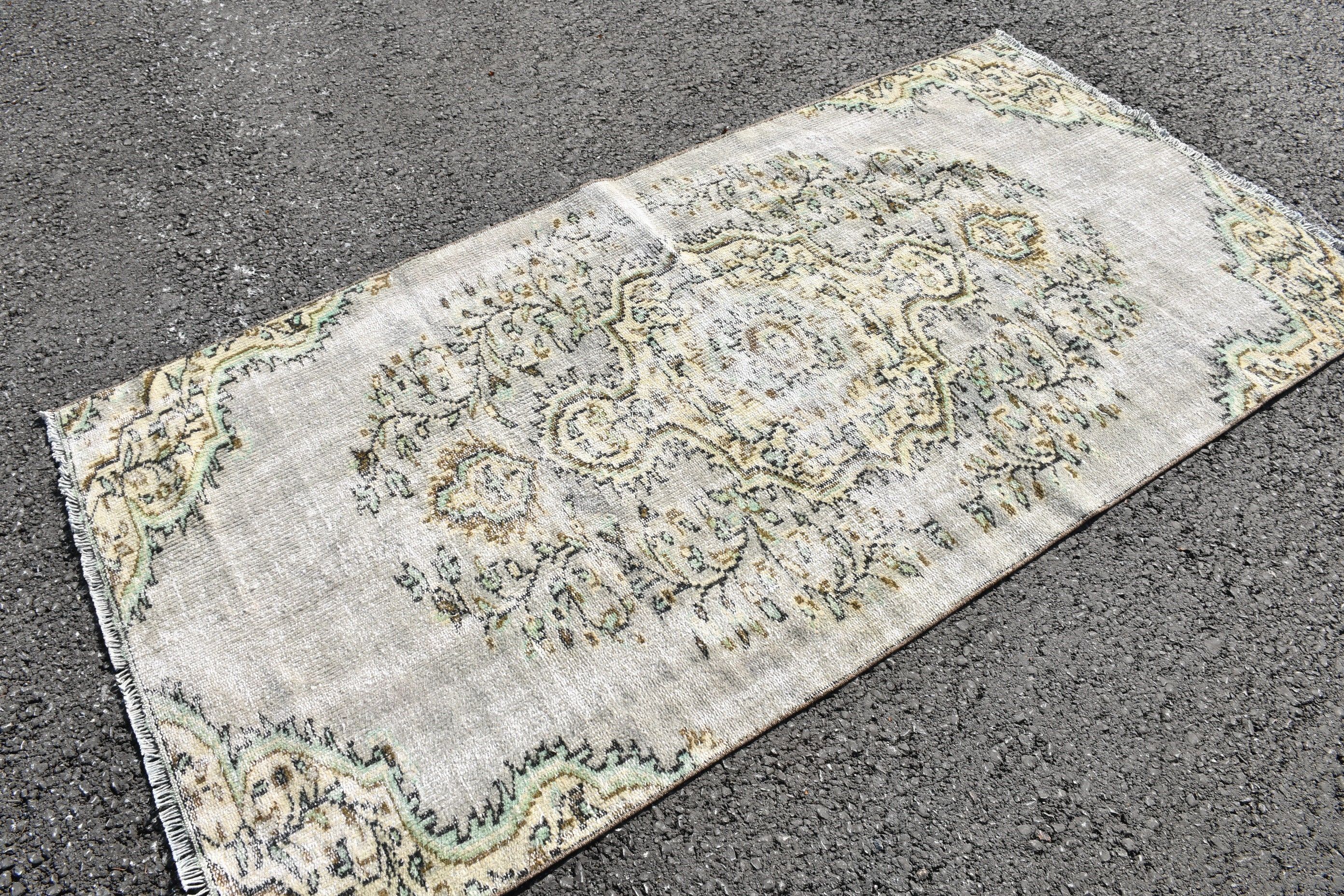 Pink Oushak Rug, Floor Rug, Living Room Rugs, Hand Woven Rug, Rugs for Floor, Vintage Rug, Kitchen Rug, 3.7x7.1 ft Area Rug, Turkish Rug