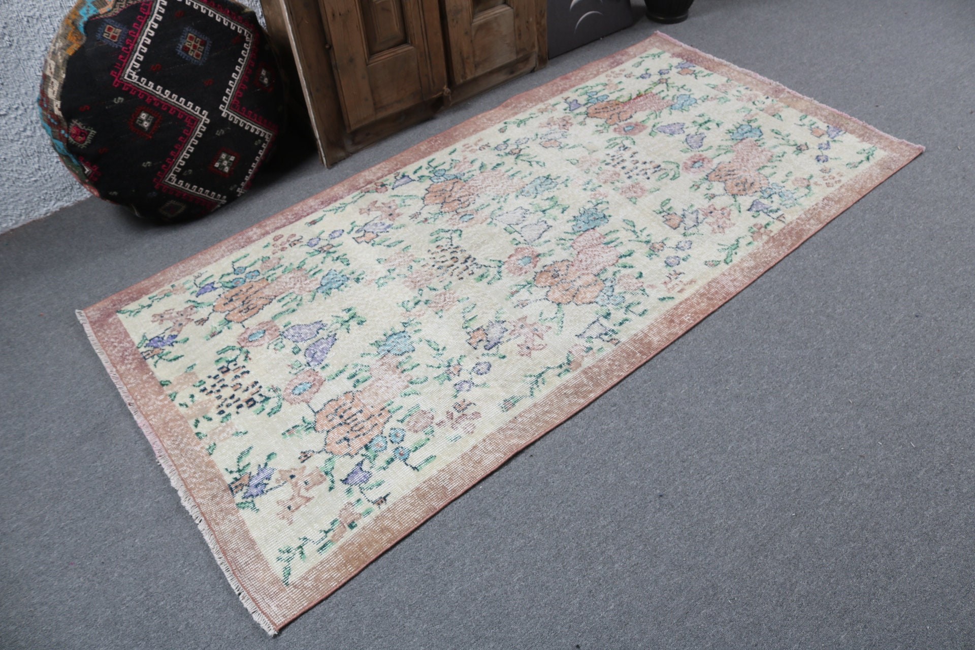 Dekoratif Halılar, Havalı Halı, Türk Halısı, Yeşil Mutfak Halıları, Boho Vurgulu Halı, Ev Dekorasyonu Halısı, 3,4x6,8 ft Accent Halı, Vintage Halı