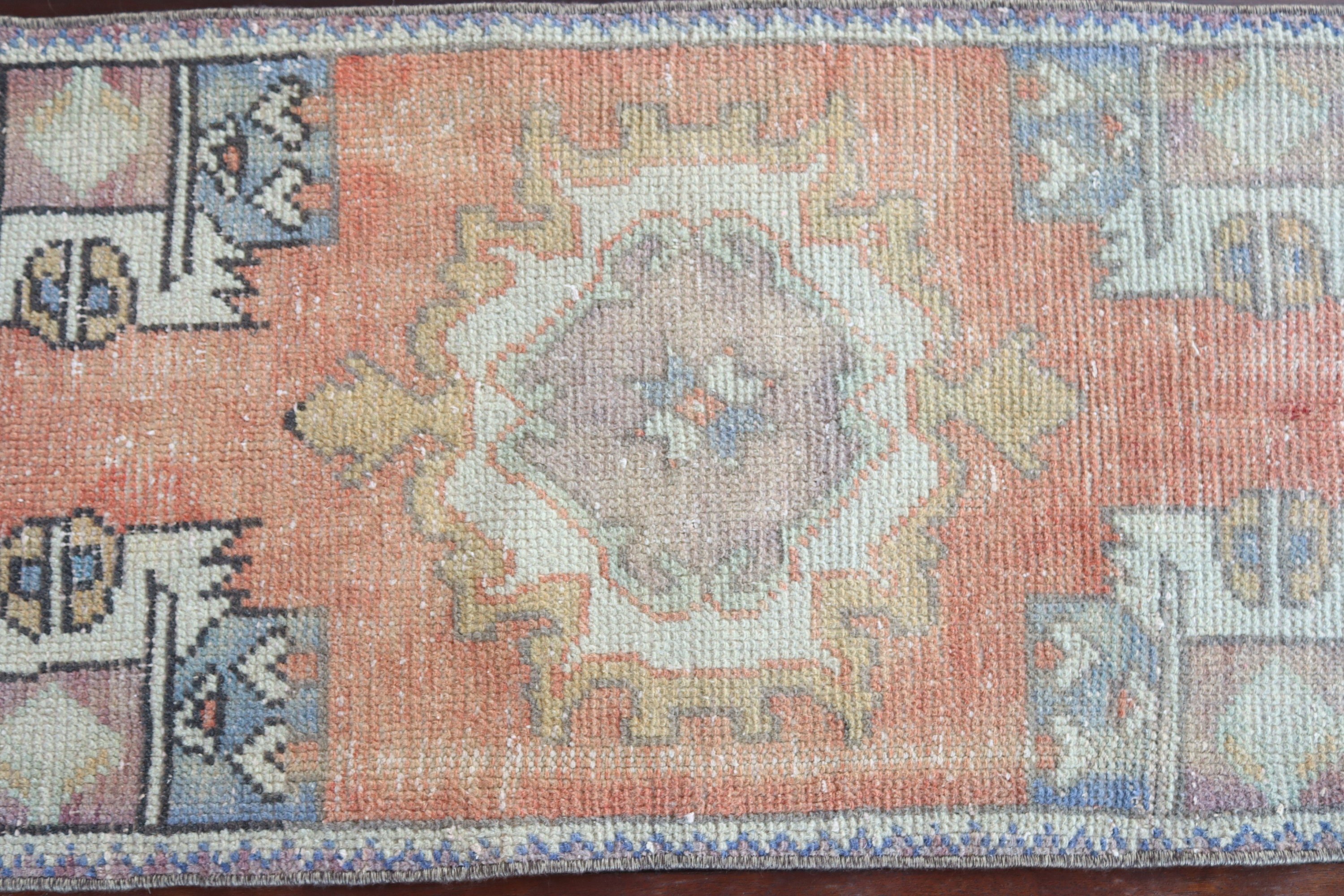 Kapı Paspası Halısı, Küçük Boho Halıları, Mutfak Halıları, Vintage Halılar, Lüks Halı, Türk Halısı, Kırmızı 1.4x3 ft Küçük Halı, Modern Halı