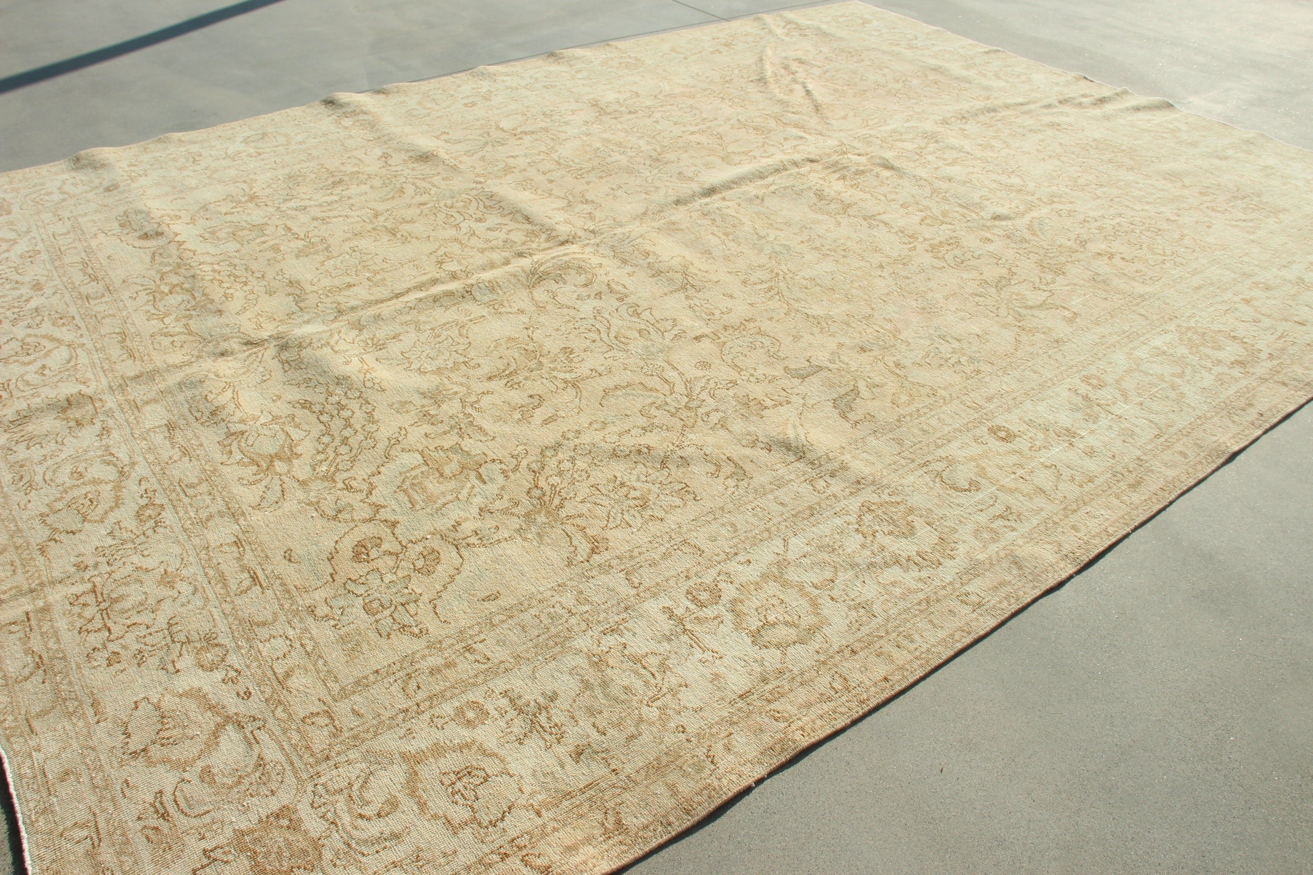 Living Room Rugs, 7.8x12.8 ft Oversize Rug, Brown Home Decor Rug, Vintage Rug, Saloon Rugs, Turkish Rug, Antique Rug