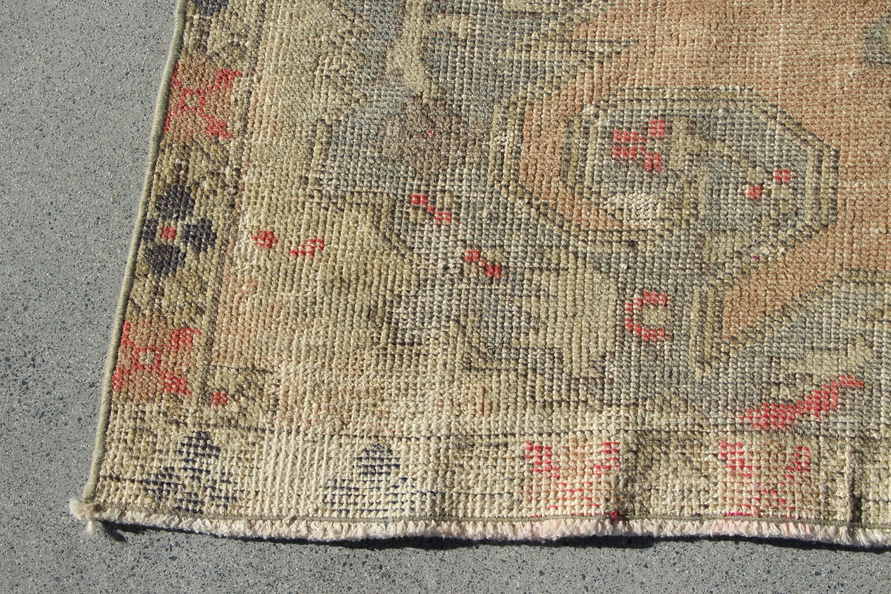 Floor Rug, Distressed Rug, Moroccan Rug, 3.9x7 ft Area Rug, Orange Anatolian Rugs, Turkish Rug, Cool Rug, Vintage Rug, Dining Room Rug