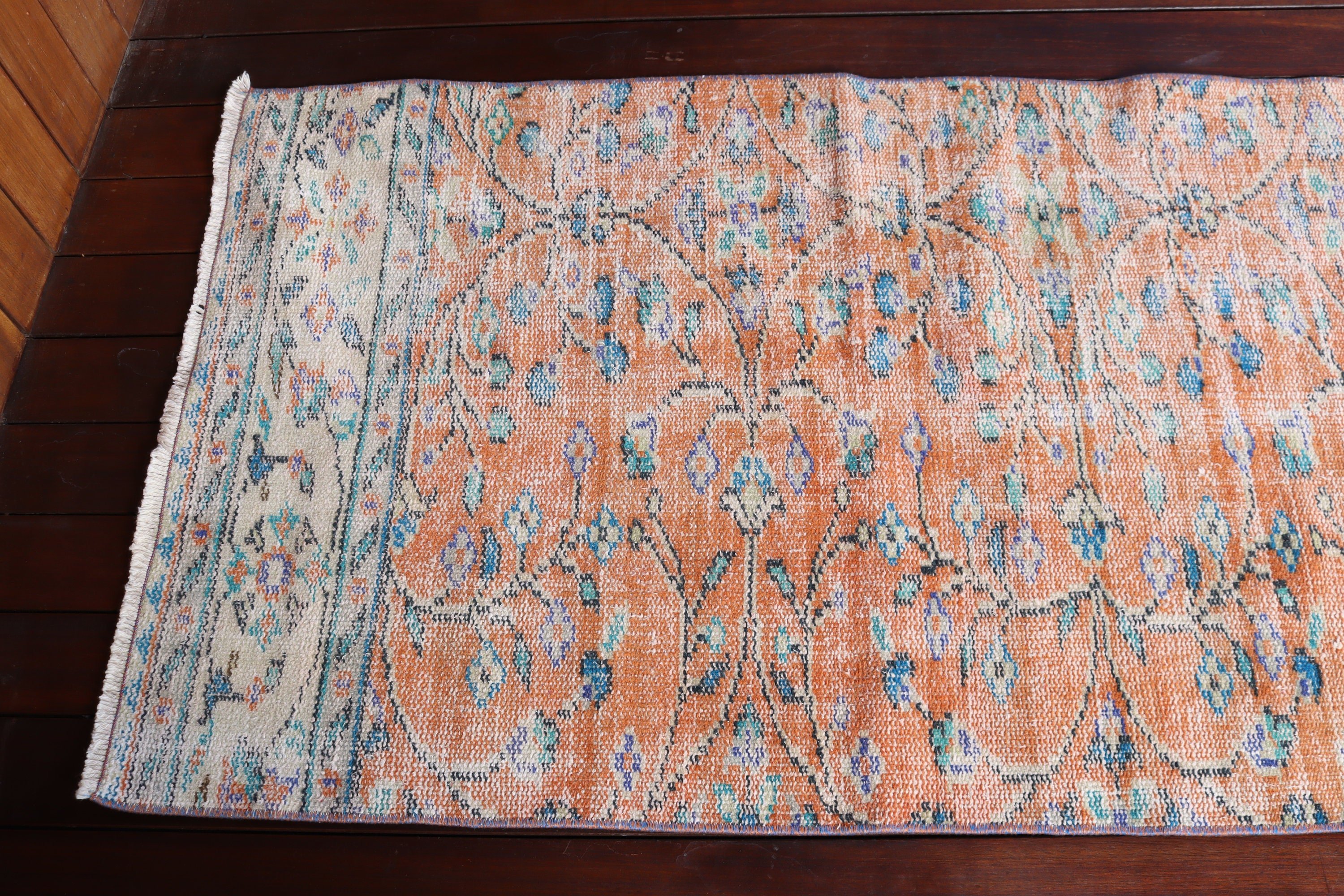 Türk Halıları, 2.5x8.6 ft Yolluk Halıları, Yün Halılar, Koridor Halıları, Modern Halılar, Turuncu Anadolu Halıları, Oushak Halıları, Vintage Halılar, Merdiven Halıları