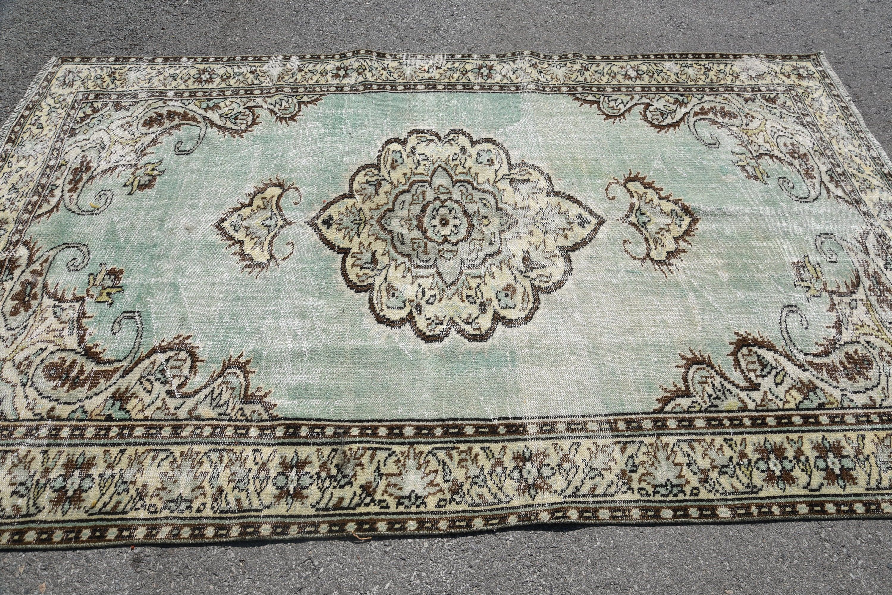 Yemek Odası Halıları, Özel Halılar, Oushak Halıları, Yemek Odası Halısı, Türk Halıları, Yatak Odası Halısı, Vintage Halı, Harika Halı, 5,6x9,1 ft Büyük Halılar