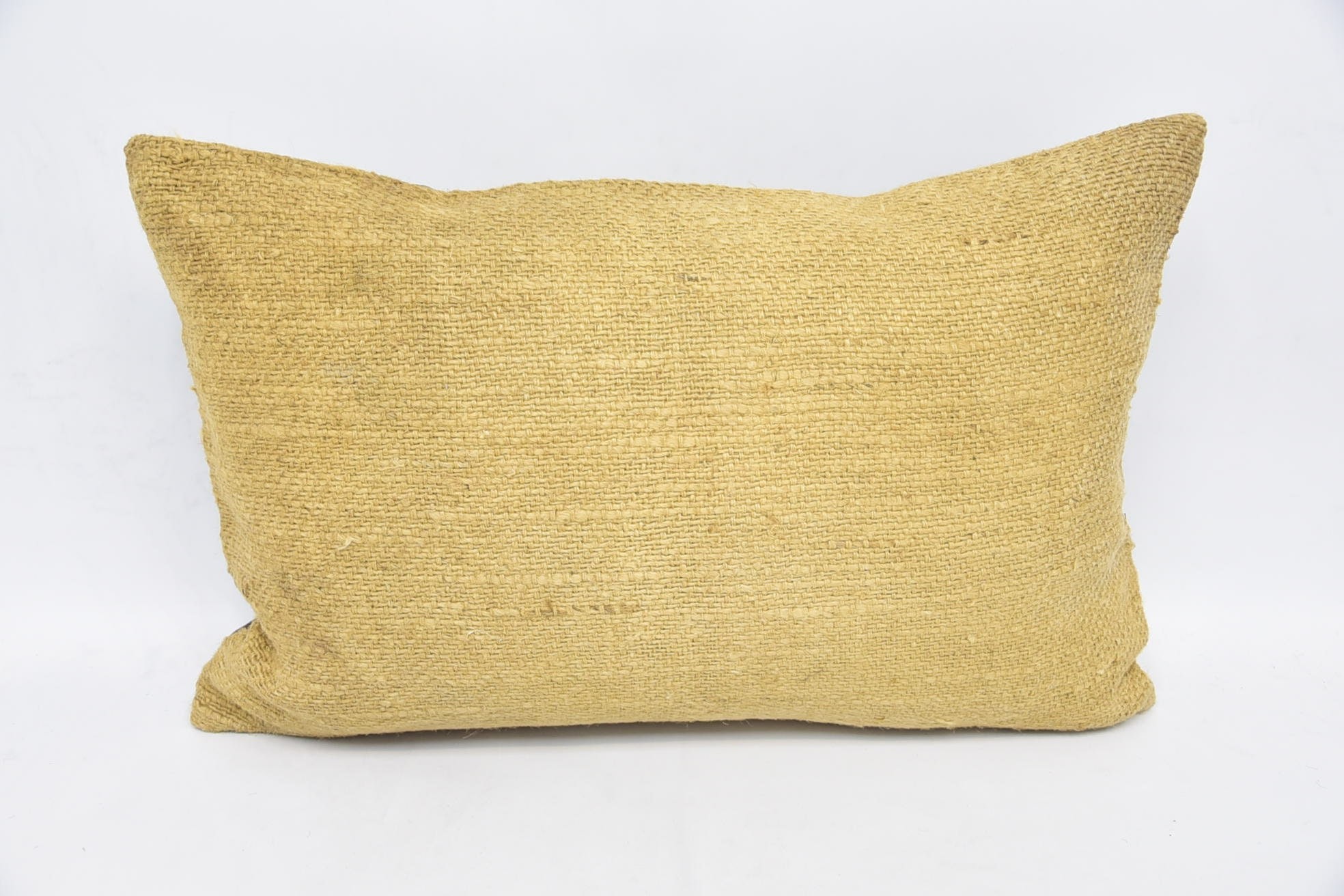 Oriental Pillow Case, Vintage Kilim Pillow, Turkish Pillow, Turkish Bench Pillow, Kilim Pillow Cover, 16"x24" Beige Cushion Cover