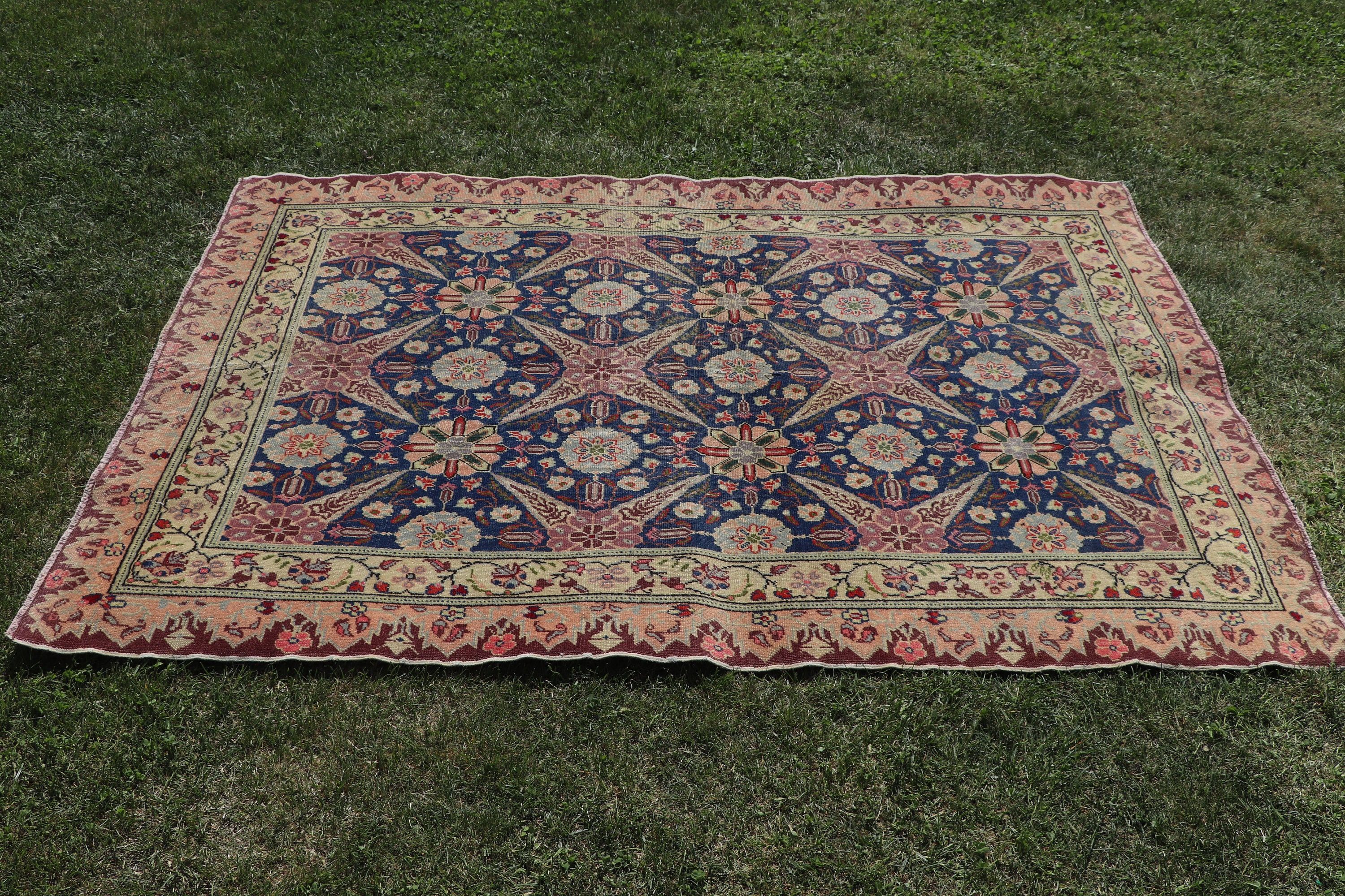 Organik Halılar, Modern Halı, 3,9x5,5 ft Vurgulu Halılar, Vintage Halı, Kahverengi Yer Halısı, Oryantal Halı, Türk Halısı, Mutfak Halıları, Çocuk Halıları