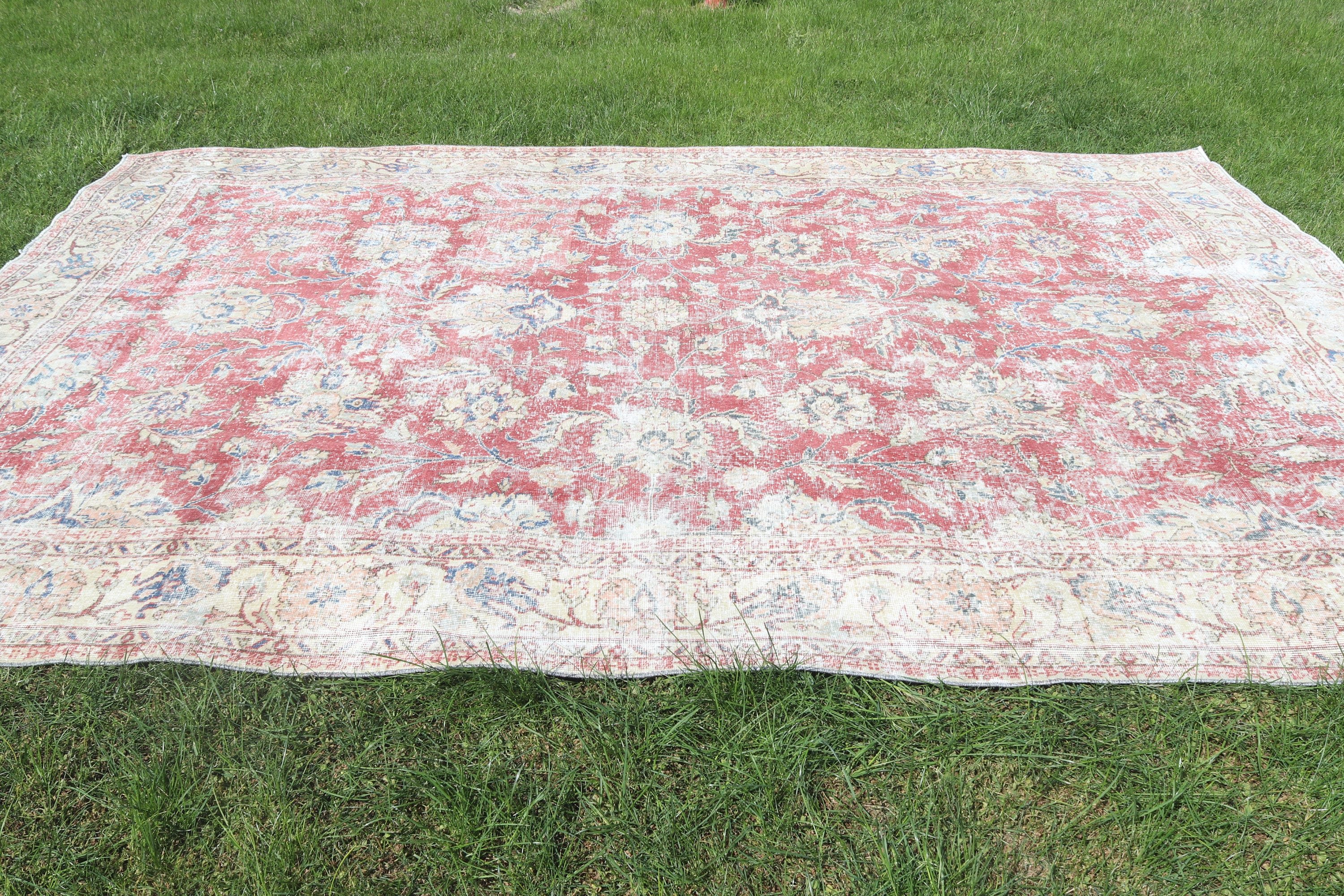 Modern Halı, Salon Halısı, Vintage Halı, Türk Halıları, Yemek Odası Halıları, El Dokuma Halı, Bej Boho Halıları, 8.3x11.6 ft Büyük Boy Halı, Organik Halılar