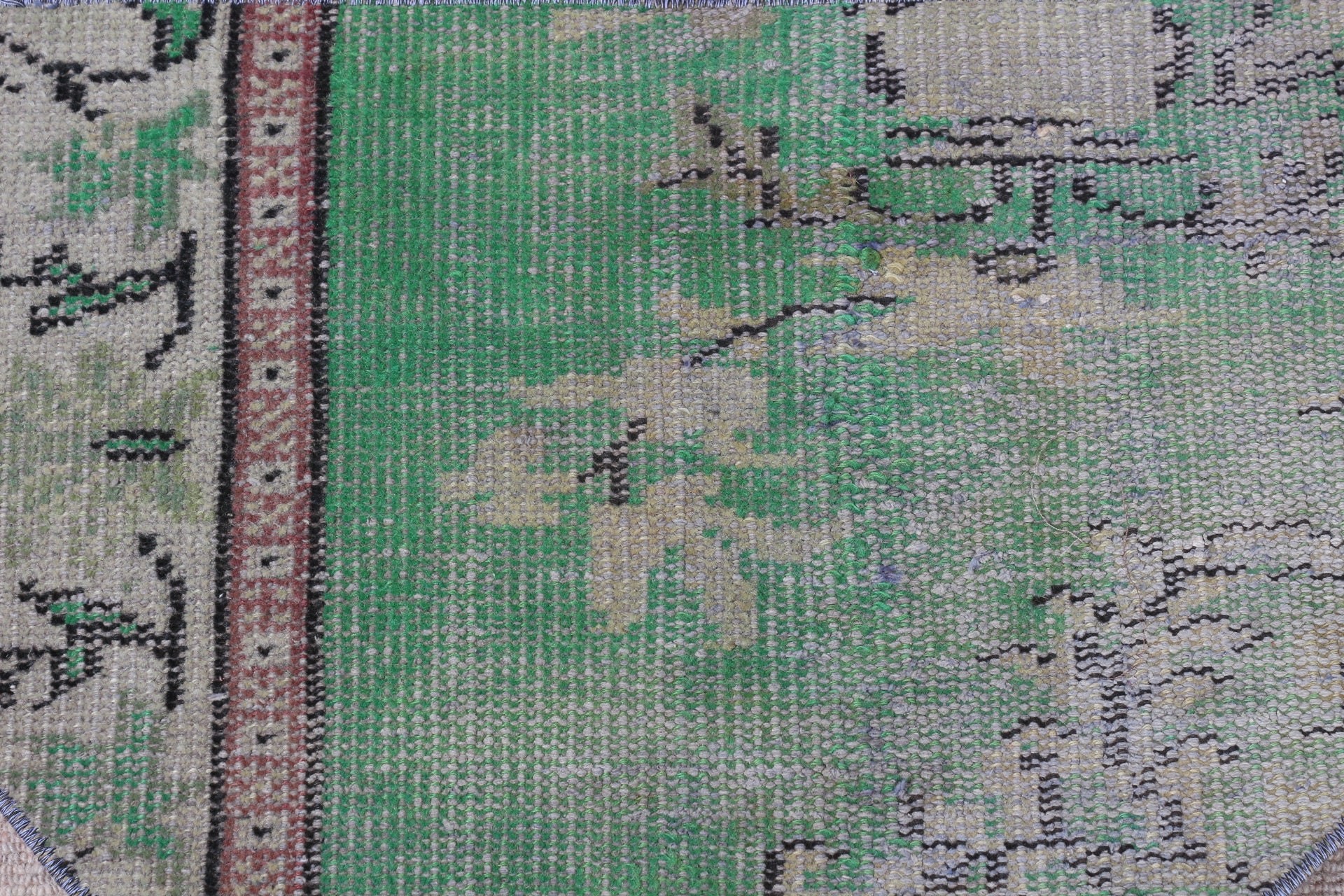 Rugs for Nursery, Door Mat Rug, Bathroom Rugs, Turkish Rug, Floor Rug, Oriental Rug, Green Wool Rug, Vintage Rugs, 2.4x1.5 ft Small Rug