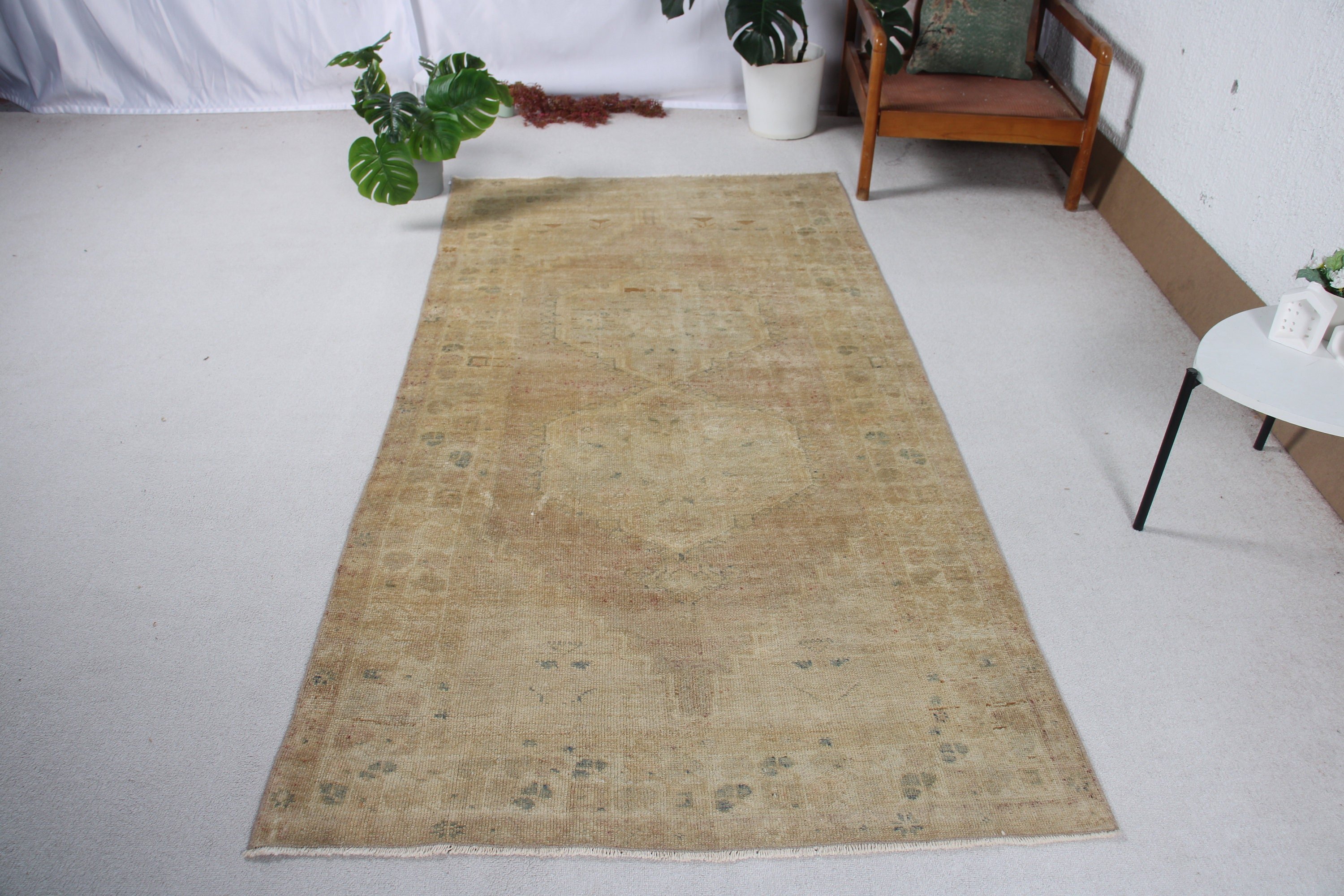 Rugs for Indoor, Vintage Rugs, 4x7.7 ft Area Rugs, Antique Rug, Brown Luxury Rug, Nursery Rug, Floor Rugs, Neutral Rug, Turkish Rugs