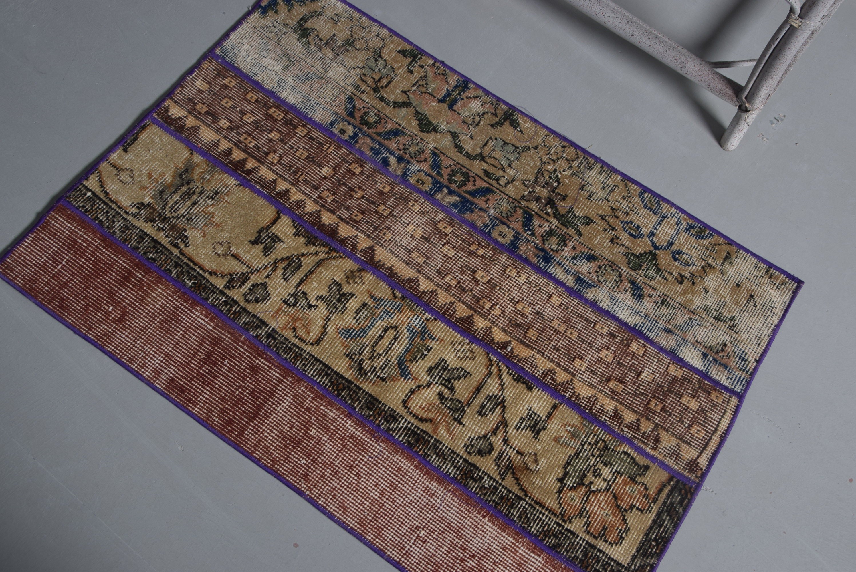 Kapı Paspası Halısı, Antika Halı, Kahverengi Yer Halıları, 2,2x3,2 ft Küçük Halılar, Türk Halıları, Banyo Halıları, Mutfak Halıları, Vintage Halı