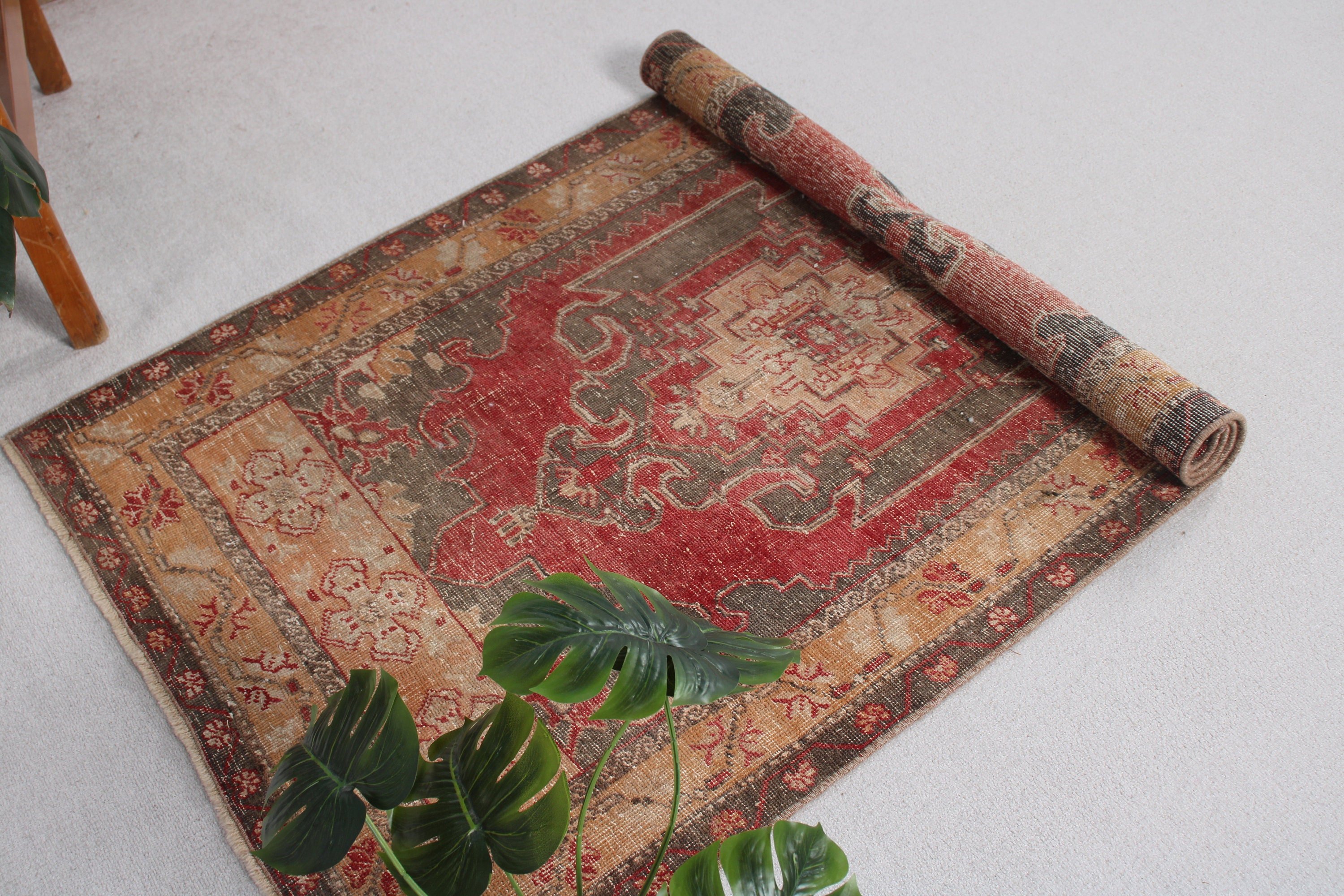 Türk Halıları, Yatak Odası Halısı, Kırmızı Lüks Halılar, Açıklama Halısı, Vintage Halı, Giriş Halısı, Boho Halıları, 3,3x6,1 ft Accent Halı, Giriş Halıları