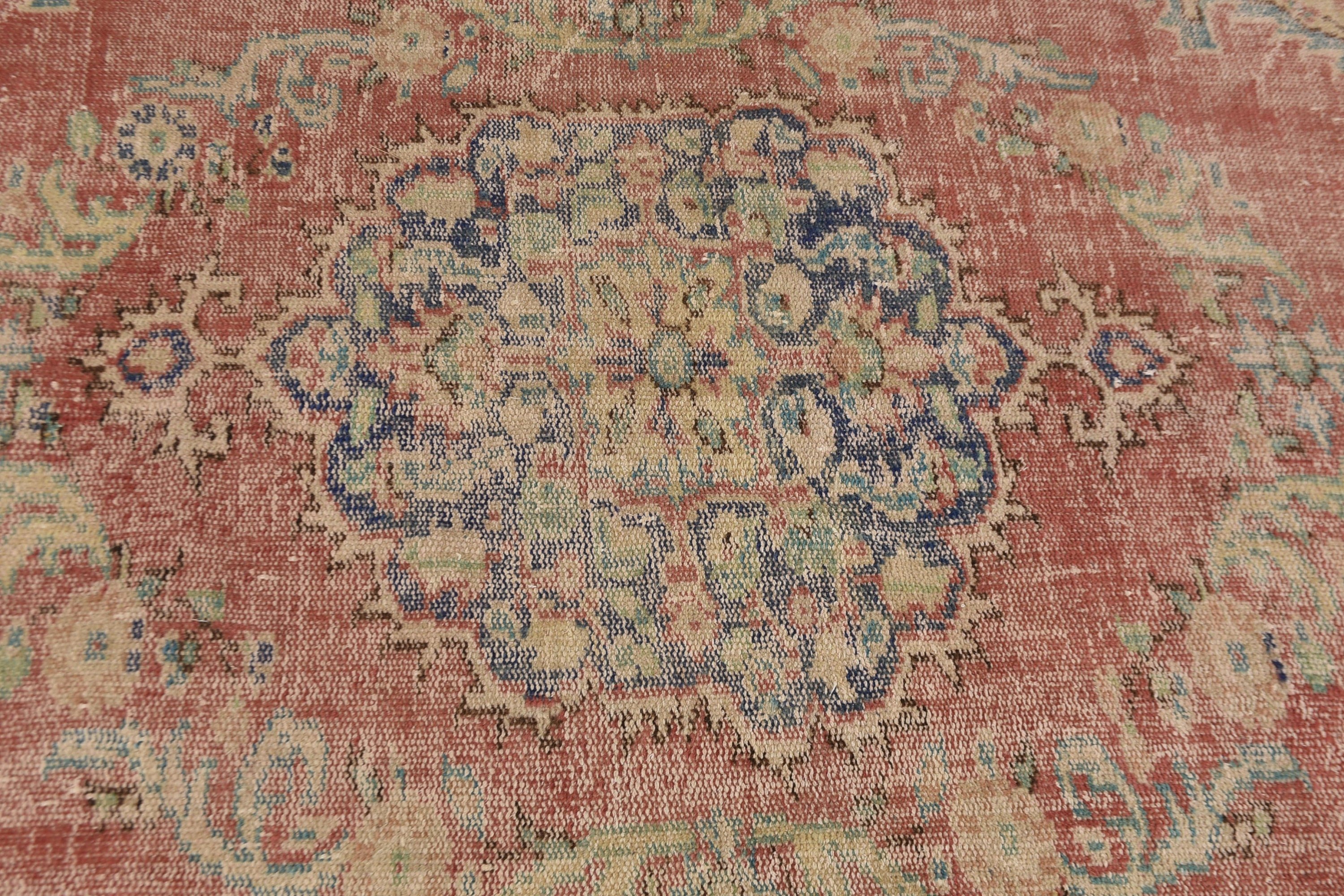 Oriental Rug, Pink Anatolian Rug, Antique Rug, Bedroom Rugs, Dining Room Rug, Vintage Rug, 5.5x9.3 ft Large Rug, Turkish Rug, Aztec Rug